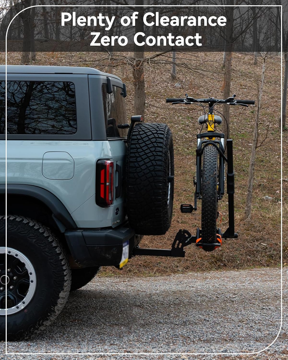 1 Bike Rack for Car SUV Truck RV, Single Ebike Rack for Tow Hitch, 100 lbs Capacity Hitch Bike Carrier for Mountain Bike, EBike, EMTB and Fat Tire, Fits 2" Receiver