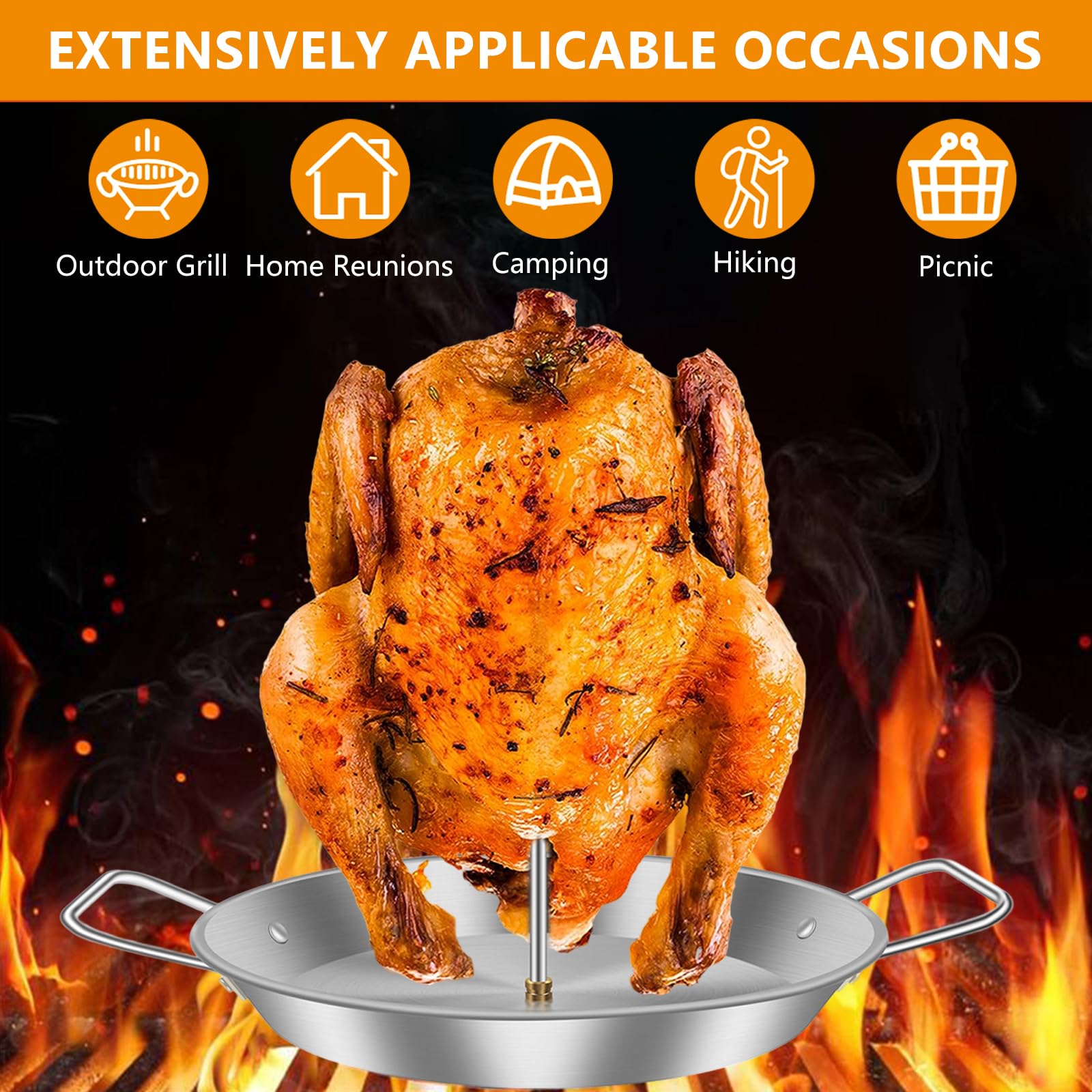 Tigrezy, Spiedini Verticali Per Barbecue, Griglia Per Arrostire Il