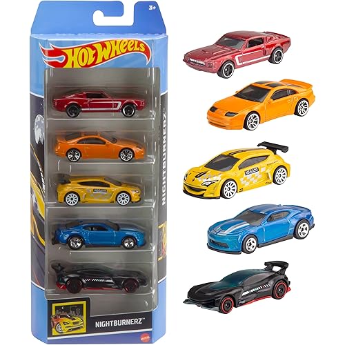 Hot Wheels Assortment Cars, 5 Count