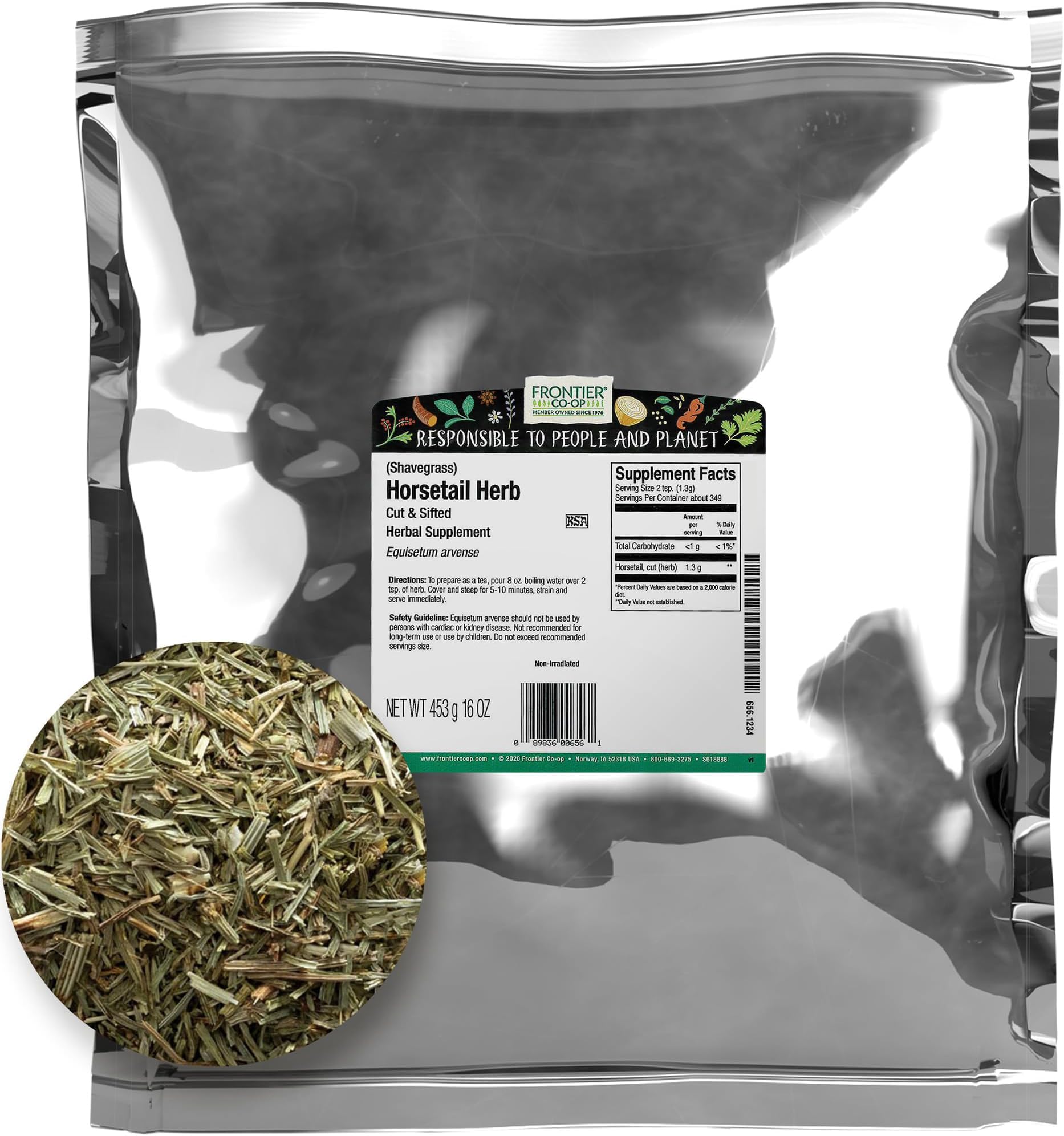 Frontier Co-op Horsetail Herb C/S Natural Products 1 lb Bulk