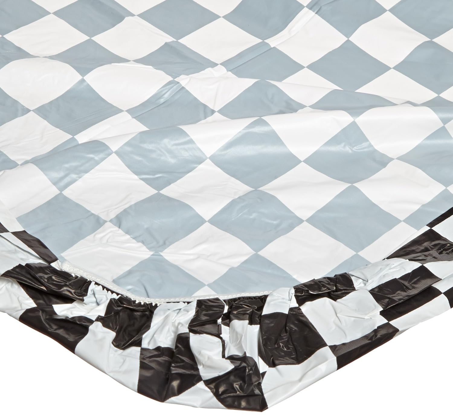 Kwik-Cover 72-BLK 72" Round Kwik-Cover Black Fitted Table Cover (1 full case of 50)