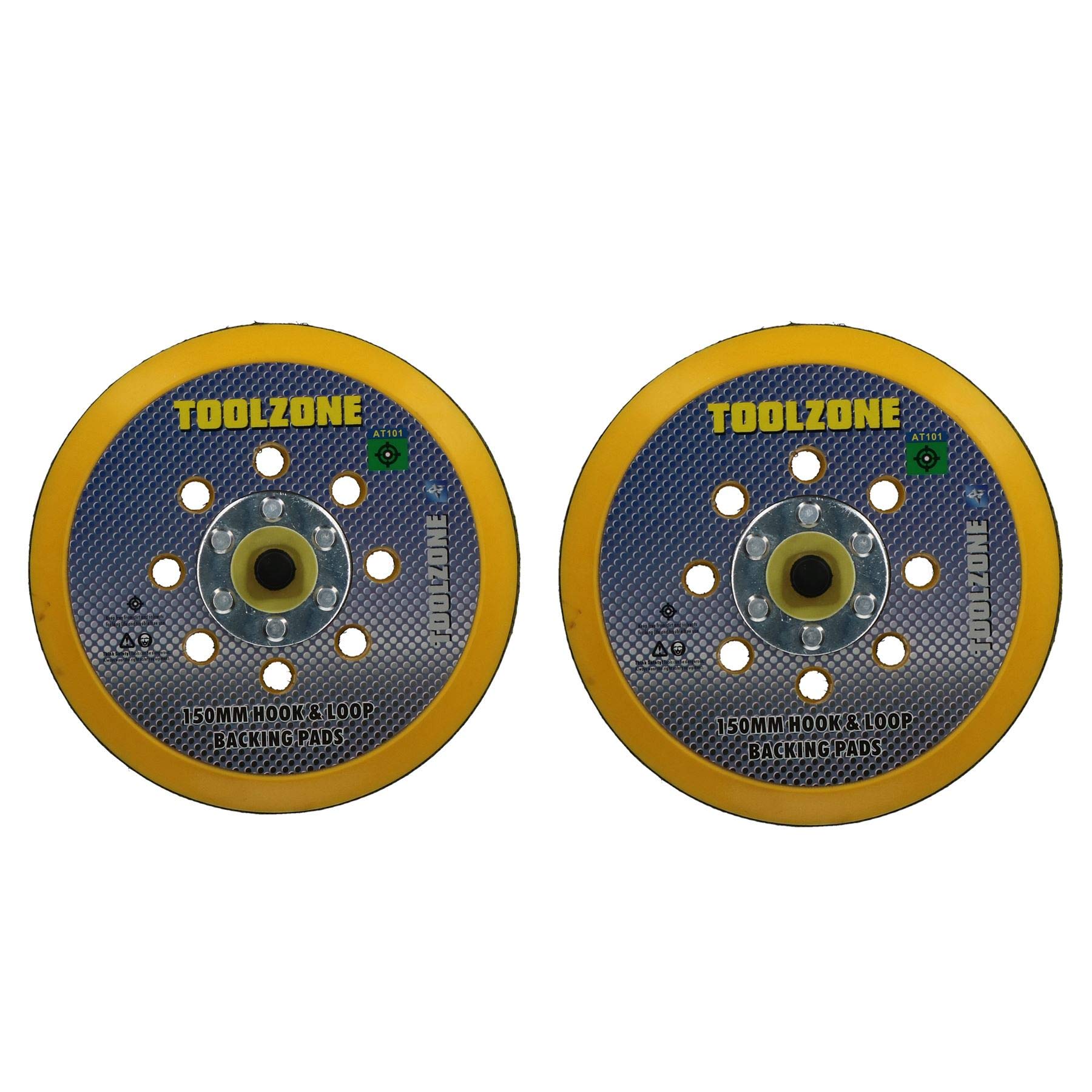6"" Dual Action Hook + Loop DA Orbital Backing Pad Sander Sanding 2 Pack