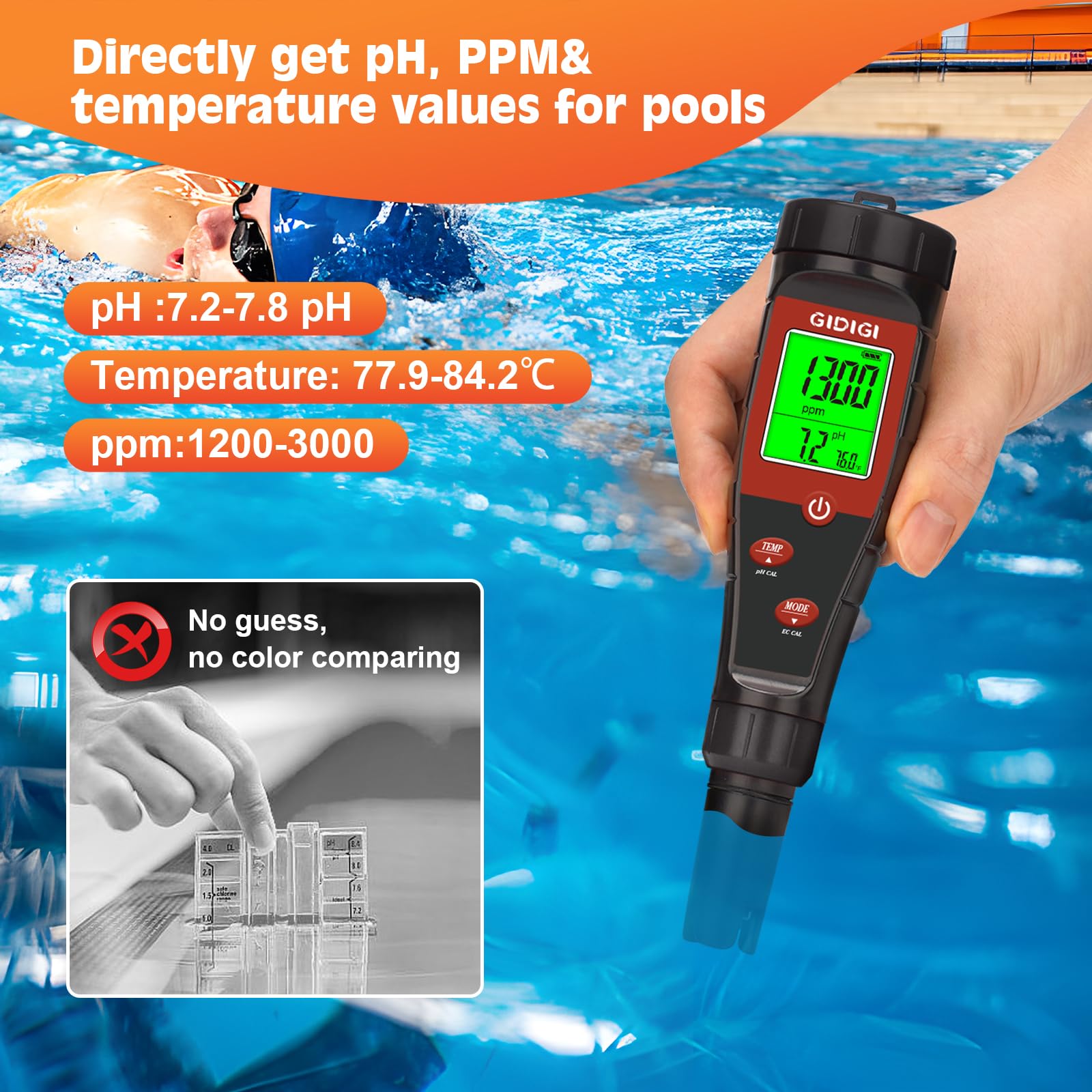 Digital pH Meter Tester - Hydroponics & Water Quality -5 Digital pH Meter Tester - Hydroponics & Water Quality -5