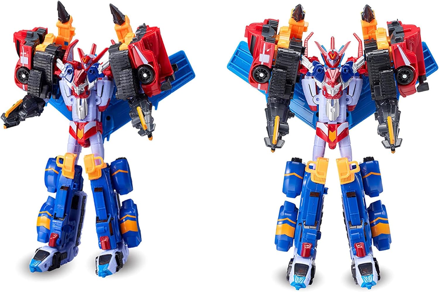TOBOT V Mini Master V / Separated into 6 Mini Vehicles and can be merged into a Master V Robot / Korean Animation Robot Character / Age Recommended: 36+ Month