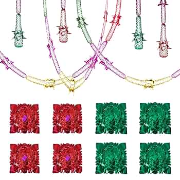 8 Pcs Christmas Ceiling Decorations,Christmas Hanging Decorations, 9ft