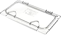 Vista 1 de Carlisle FoodService Products CM10279Z07 Coldmaster EZ Access Lid with Notch, 1/3 Size, 0.9" Height, 13" Width, 7" Length, Polycarbonate (PC), Clear