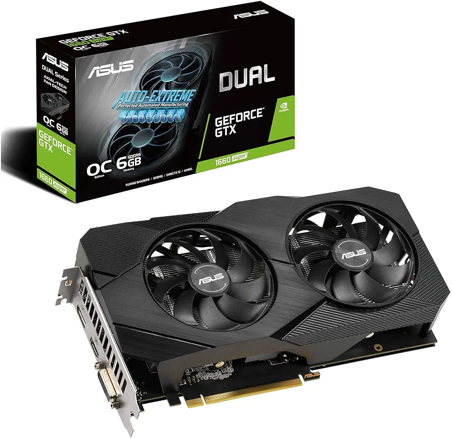 ASUS デュアルファン グラフィックボードRTX1660super Amazon.com: ASUS GeForce GTX 1660 Super Overclocked 6GB Dual