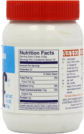 Durkee Mower Marshmallow Vanilla Cream Fluff 212 g (Pack of 6)