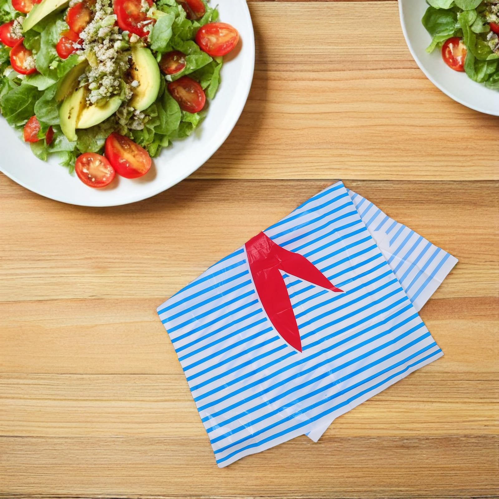 Ciieeo Grembiule Usa e Getta senza Maniche in Plastica, Mezza Copertura, per Cucinare Gamberi e Attività Artistiche, Confezione da 100 Pezzi