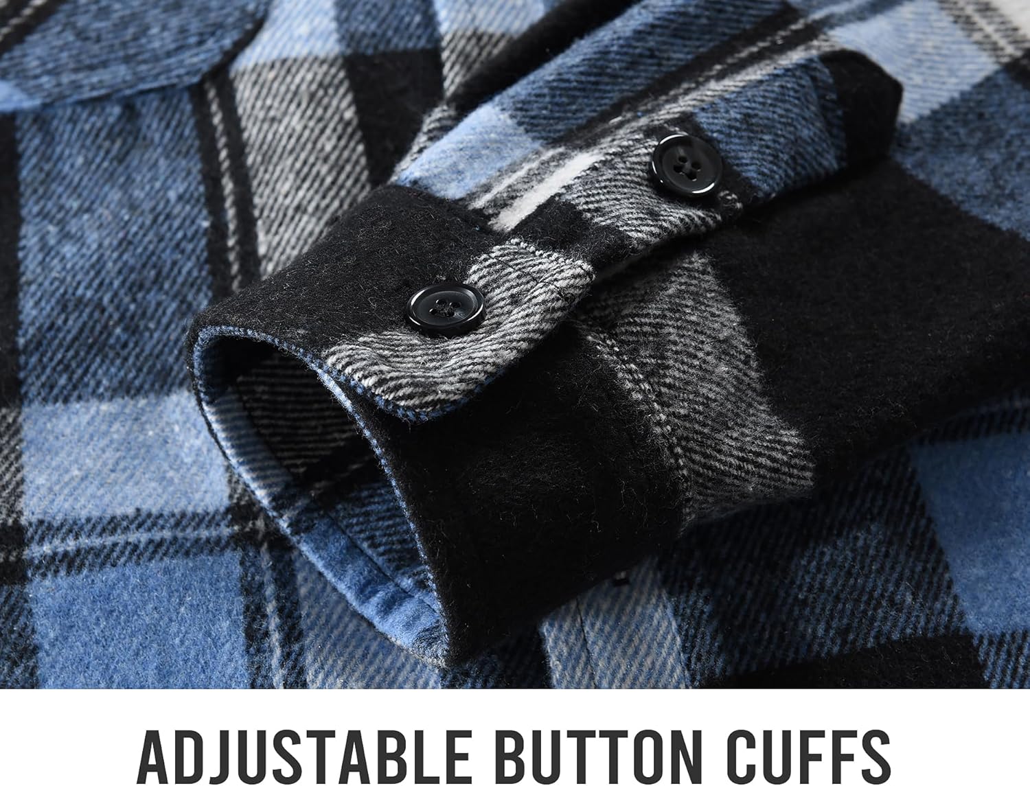Men's Flannel Shirts Button Down Plaid Shirt Jacket for Men Flannel Shirt Jacket with Pockets - Image 7