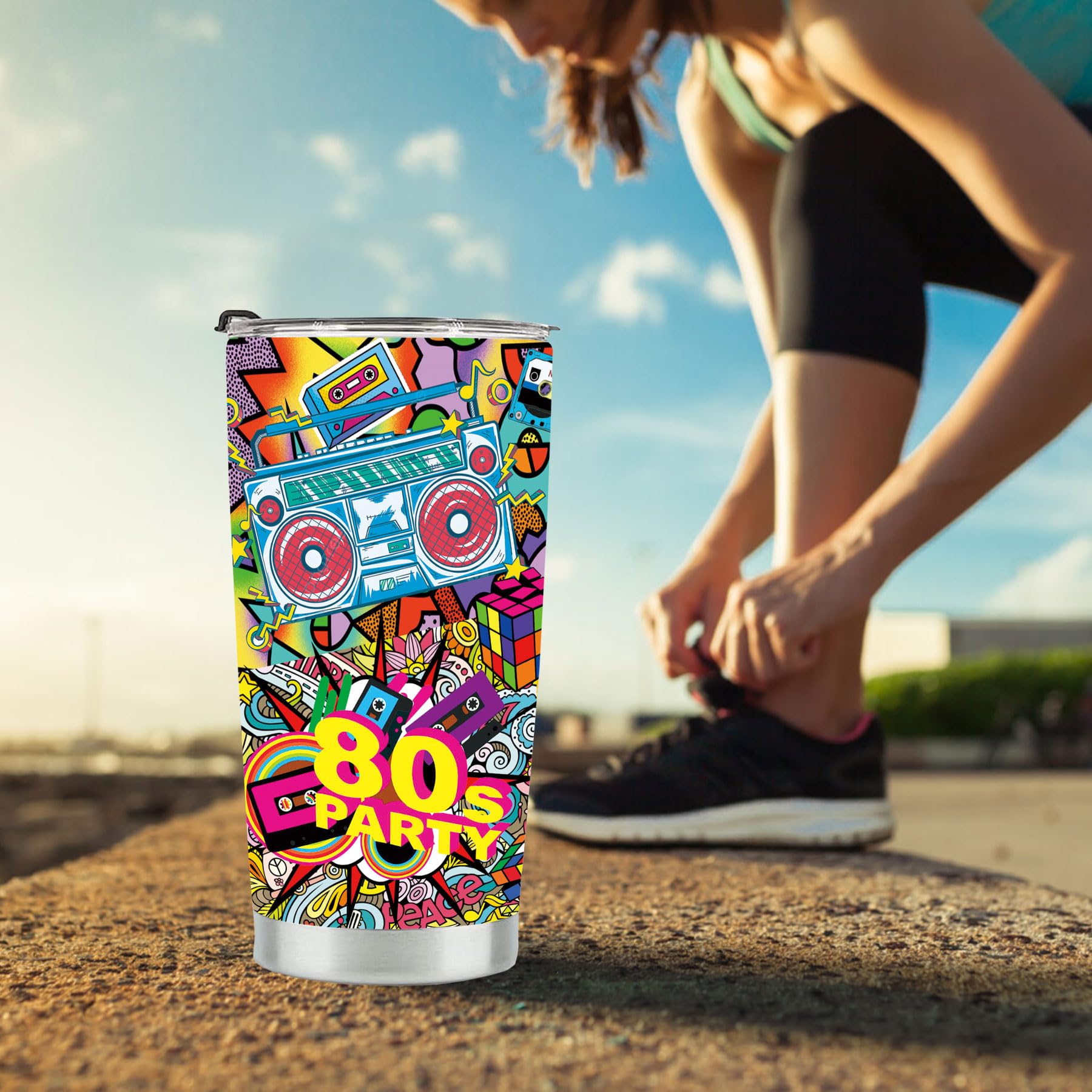 Amazon.com: Lengchuan 80s Tumbler for Women Men, 80s Party
