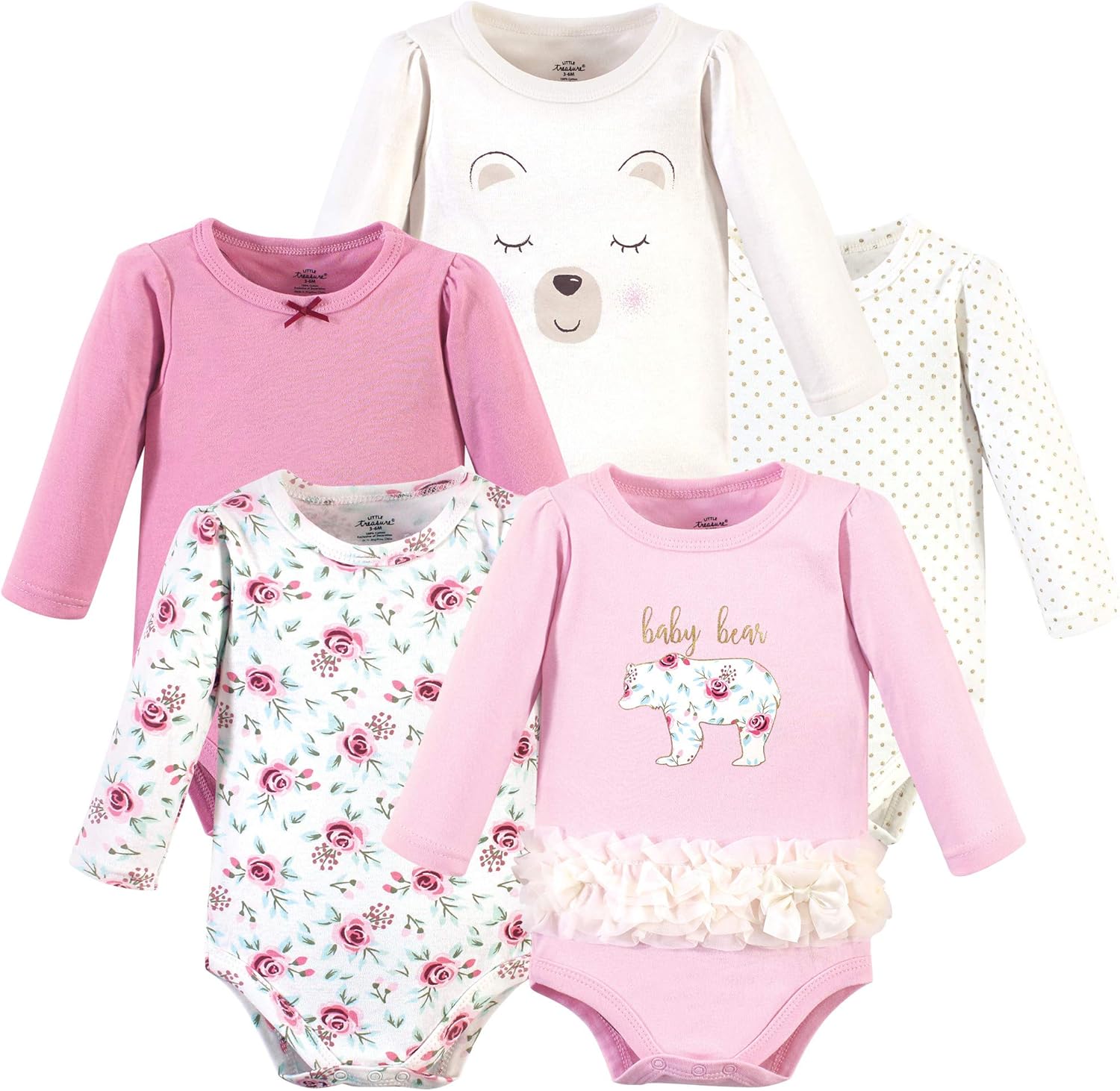 Little Treasure Unisex Baby Cotton Bodysuits