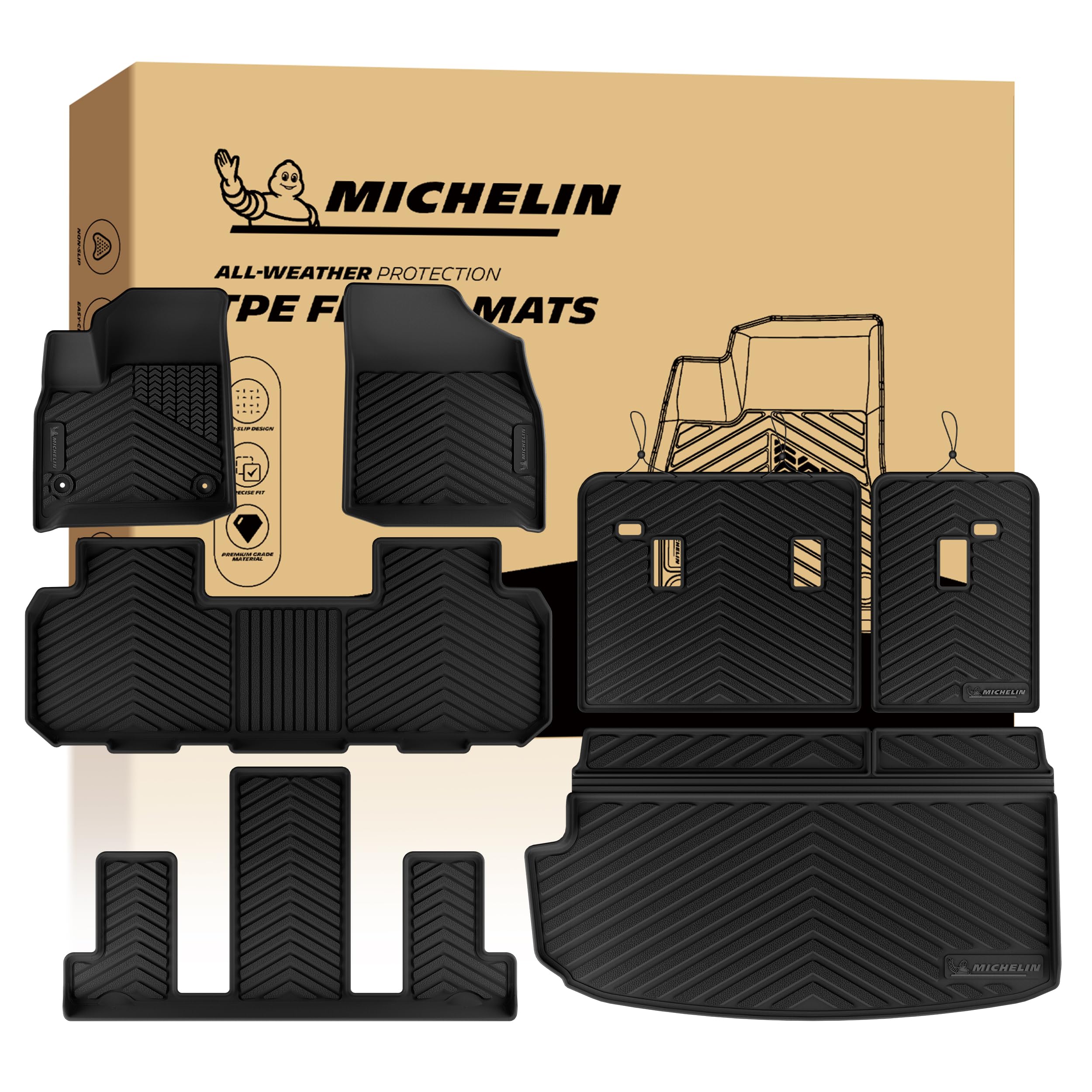 Michelin Vehicle Mats for 2018-2023 Chevy Traverse/2024 Traverse Limited