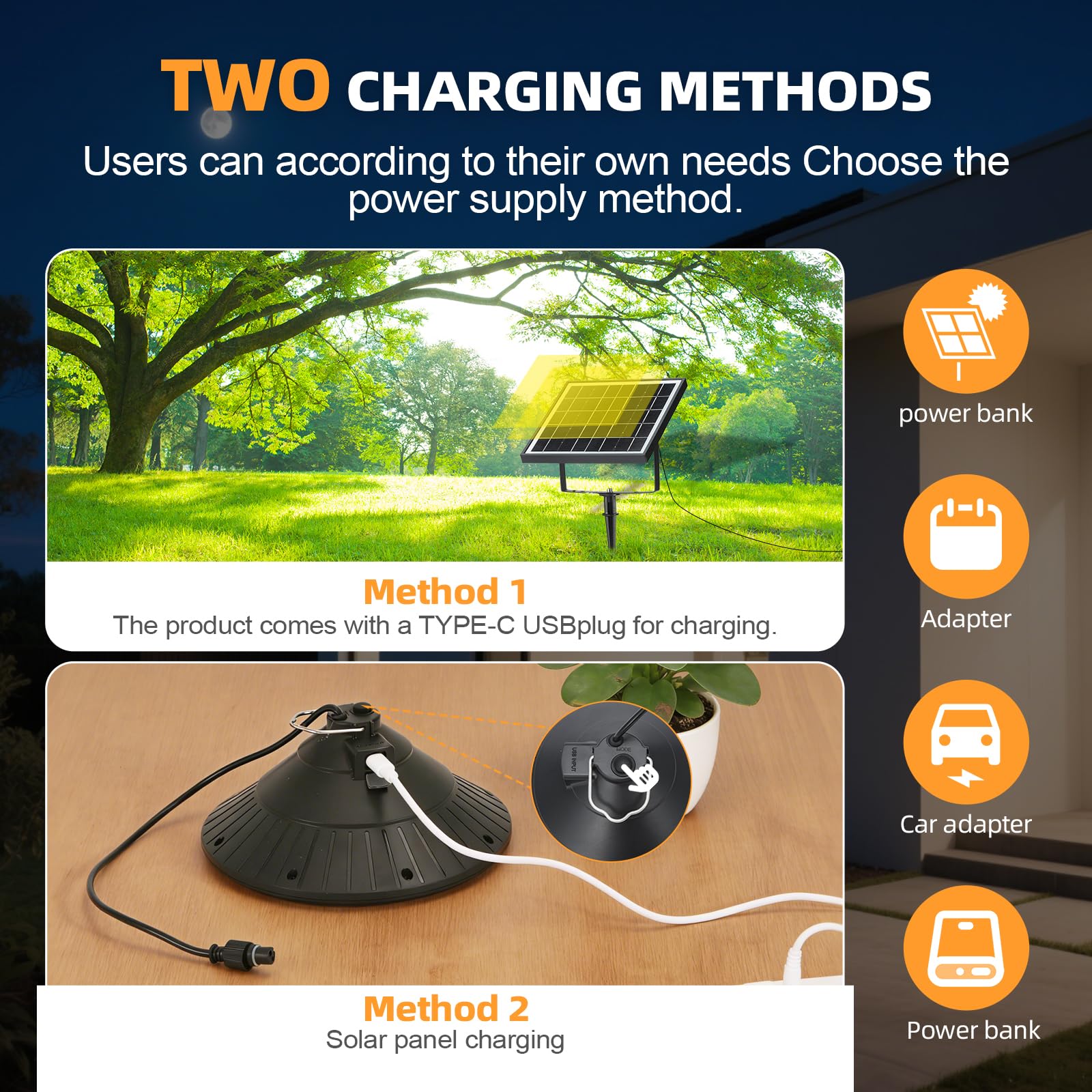 Solar Hängeleuchte - IP66 Wasserdicht, 4500mAh Wiederaufladbar, Fernbedienung, 3 Modi, 4 Helligkeitsstufen, 24H Zyklus Timer, 5.0 m Kabel - für Hühnerstall, Terrasse, Scheune, Veranda, Bauernhof