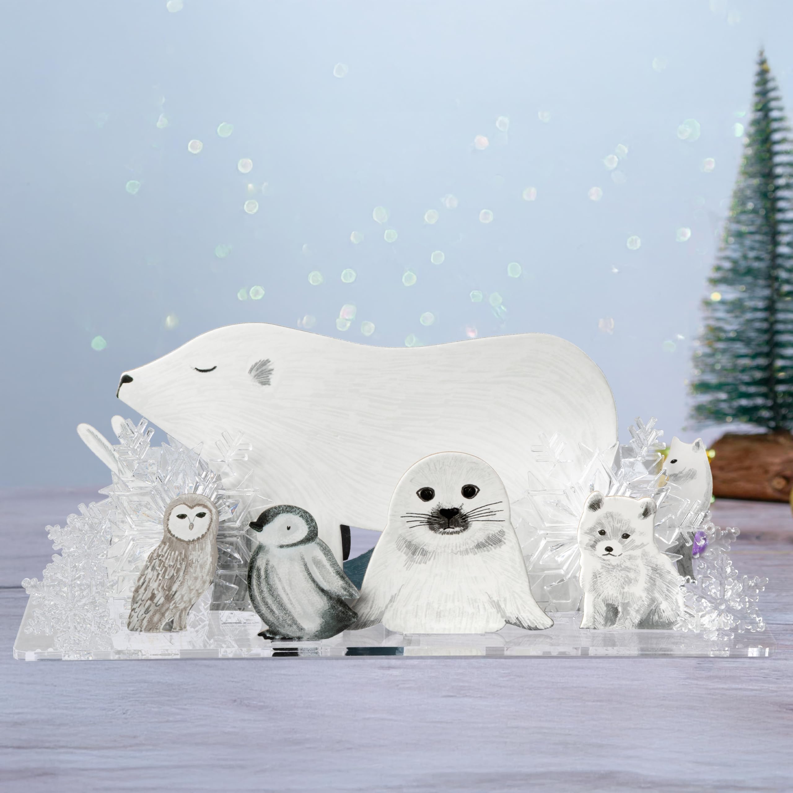 Amazon.com: Cheerland Winter Centerpiece Decoration Arctic Polar