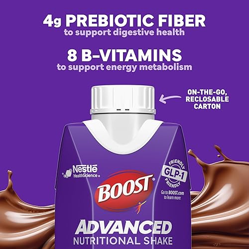 Miniatura 5 de BOOST Batido de proteínas nutricional avanzado, apoyo nutricional para bajar de peso*, 1.48 onzas de alto contenido en proteínas GLP-1 amigable con