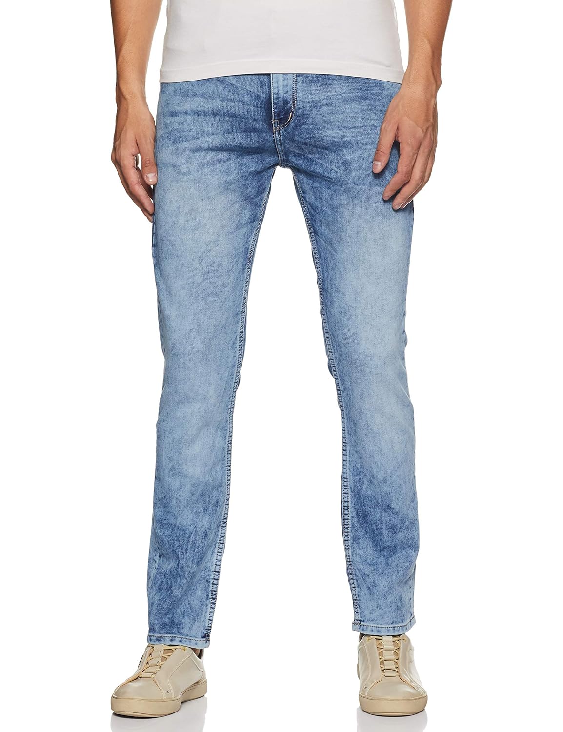 Max Men's Slim fit Jeans (PA19KDSL01CD_Light Blue_38) : Amazon.in ...