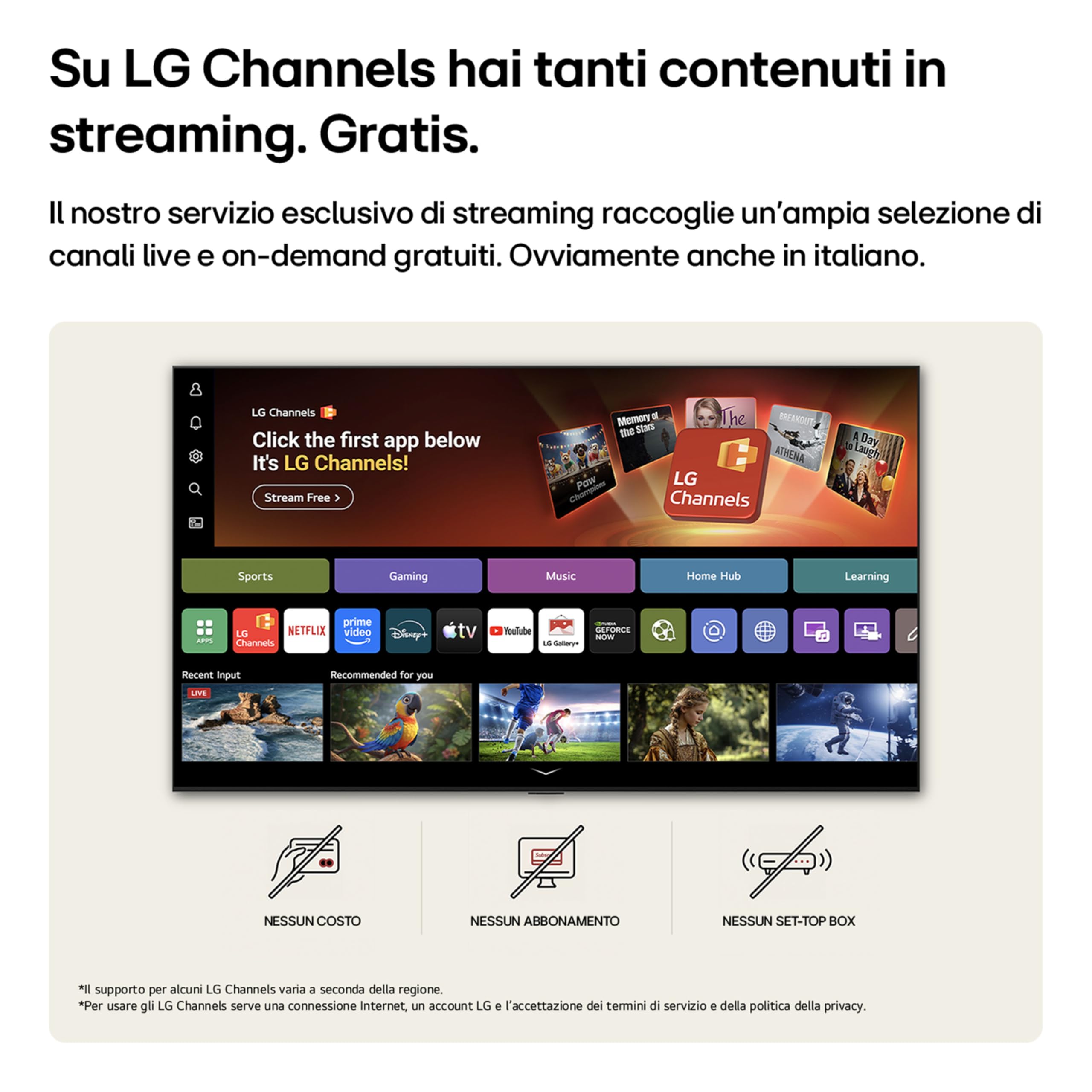 LG NANO Smart TV 4K UHD AI 43 pollici Serie NU8E 43NU8E0B3LA, Smart TV 4K, Processore con Nano Detail Enhancer, AI Chatbot, AI Concierge, HDR10 Pro, FILMMAKER Mode, Design Linear Flow, 3 HDMI, TV 2026