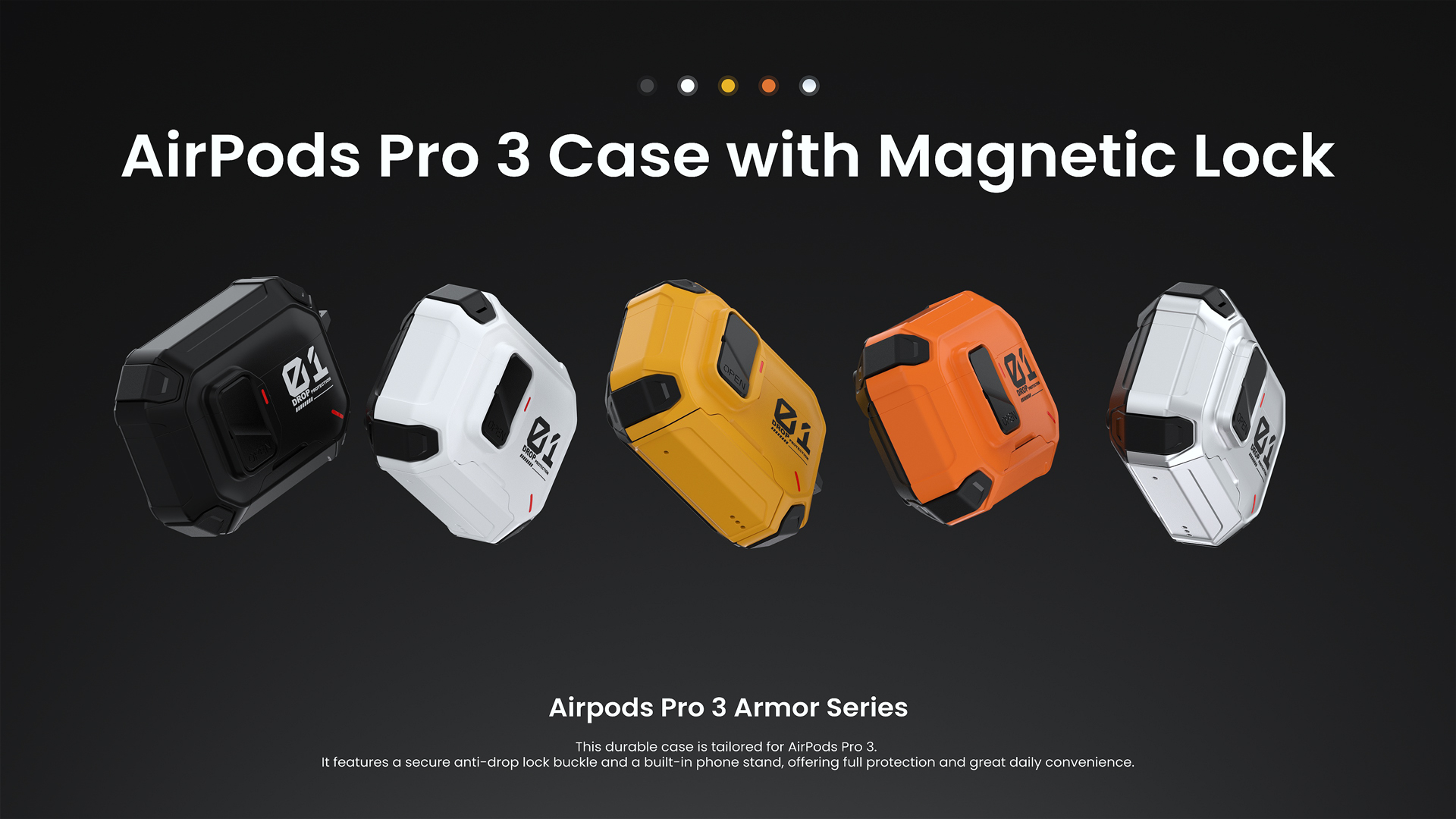Amazon.com: for Airpods Pro 3 Case Cover with Magnetic Lock Lid