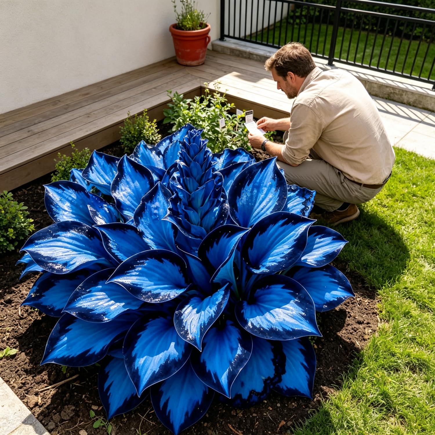 Hardy Hosta Bulbs for Current Planting UK,Stunning Display,Unique-10Bulbs-b