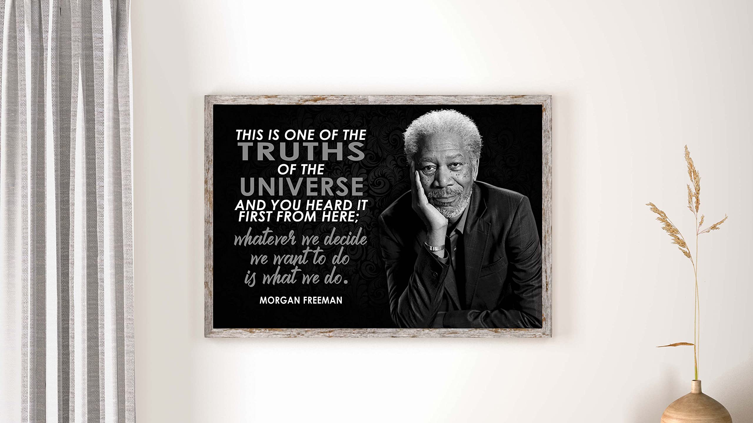 Vincit Veritas Morgan Freeman Motivational Poster Quote Inspirational Quotes Classroom Posters Movie Voice Actor Awards Homeschool Narrator Movies Audible Black History Month Shashank Redemption P082 - Image 7