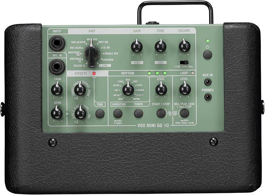 Amazon.co.jp: VOX MINI GO 10 VMG-10 Olive Green ギターアンプ