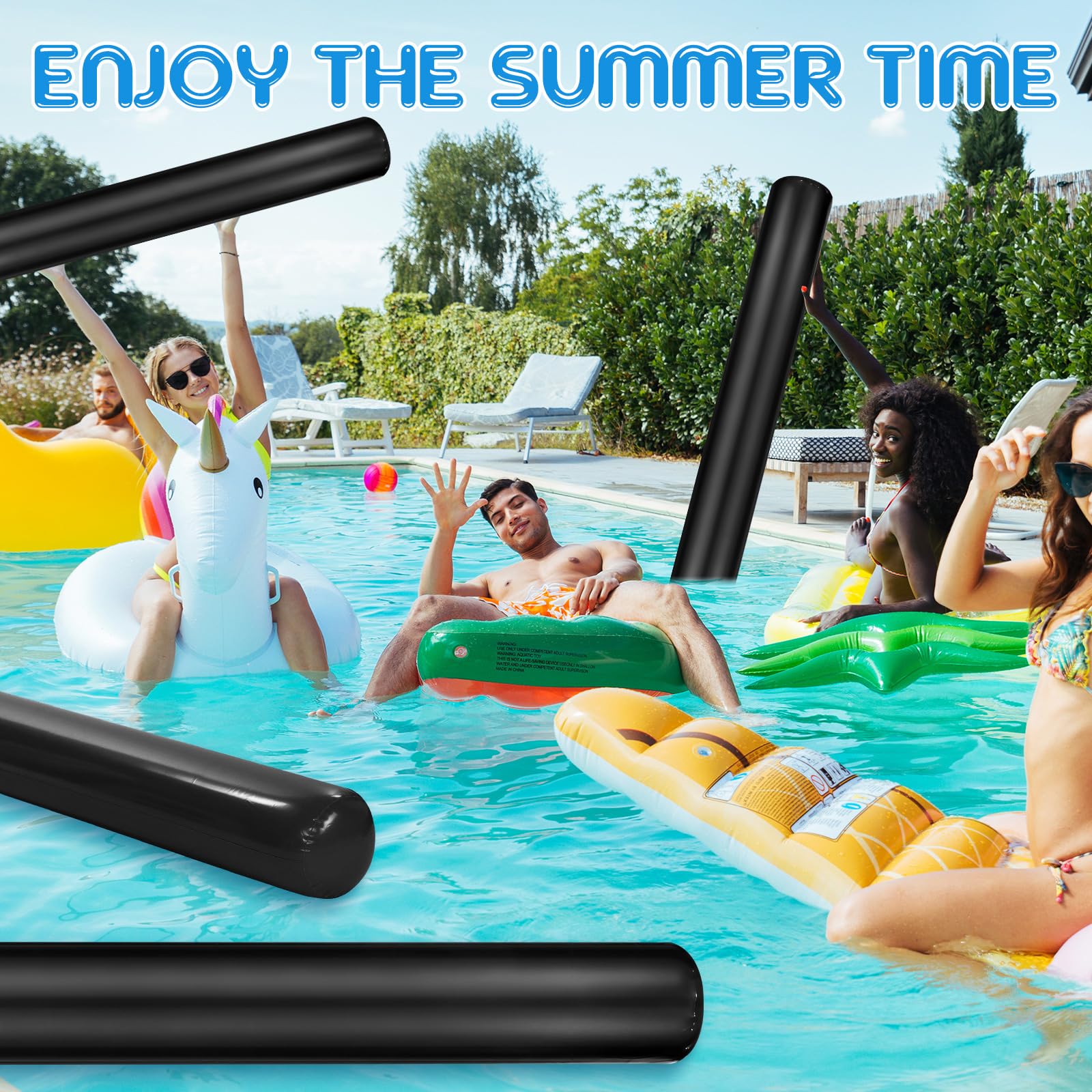 Inflatable Pool Noodles For Travel Jumbo Pool Noodle PullCrease
