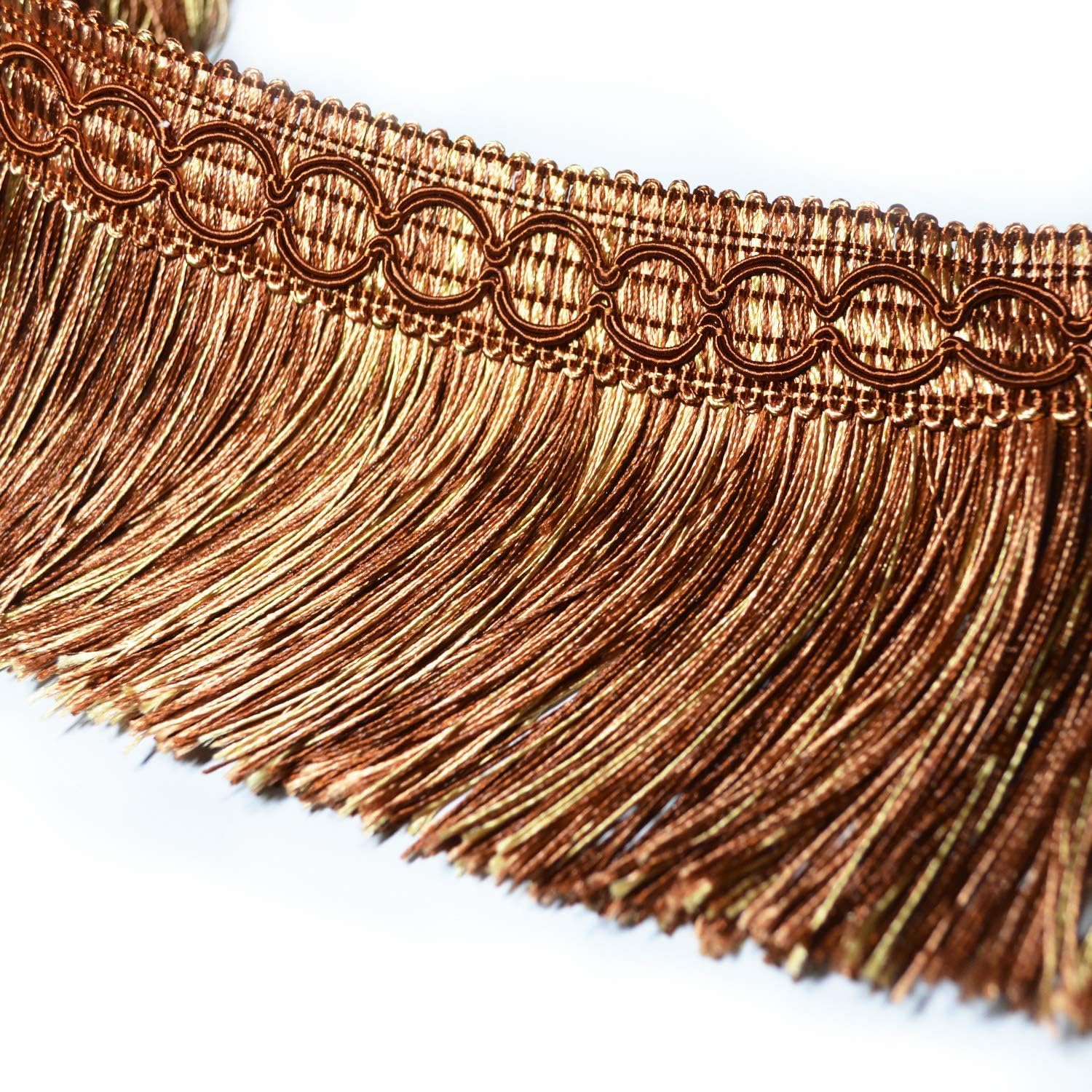 BEL AVENIR Brush Fringe Trim Basic Trim Collection 6.5 Yard x 3.54 Inches