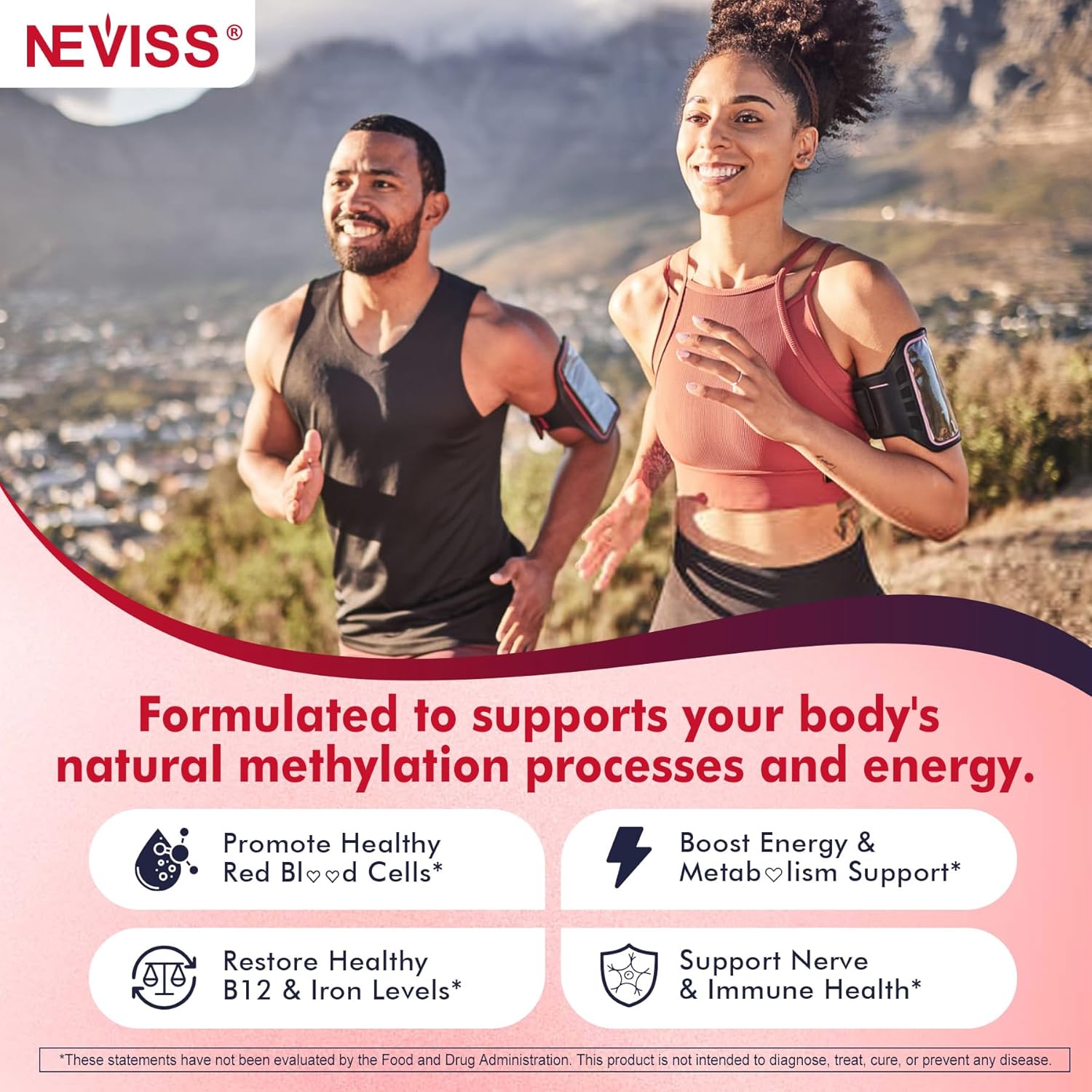 Methyl B12 Vitamins 5000mcg Gummies & Iron 18mg for Women, Men - Active Methylted B Complex Supplement w/L-Methylfolate, B6, D3 for Energy, Cognition, Focus, Immune - B12 with Iron Supplement, 2Pack