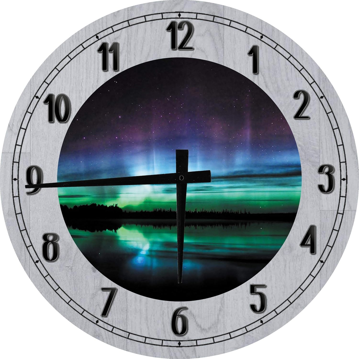 Wood Wall Clock Wine Tasting Vineyard Large Round Wood Wall Clock Decor Small 10 Inch Gray Wall Art