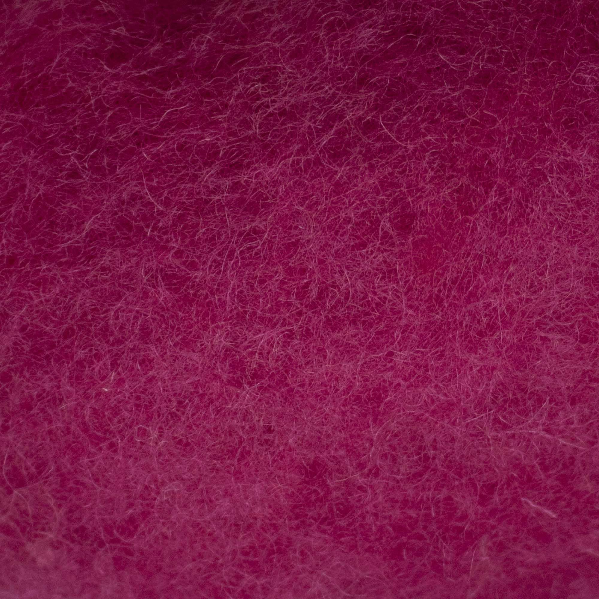 Needle Felting Wool 100g - Carded Batt for Needle & Wet Felting, Core & Finish - Maori DHG - Raspberry - Image 2