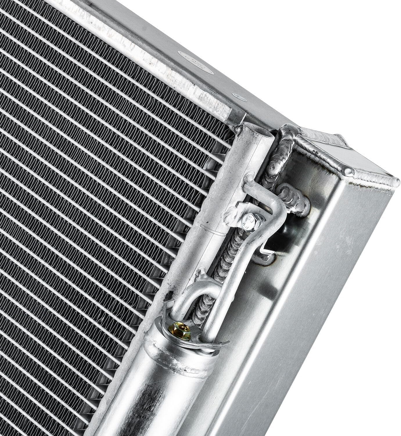 CU13004 All Aluminum Radiator Condenser Combo Compatible With 2007-2015 Infiniti G35 G37 G25 Q60, Compatible With Nissan 370Z 2010-2020