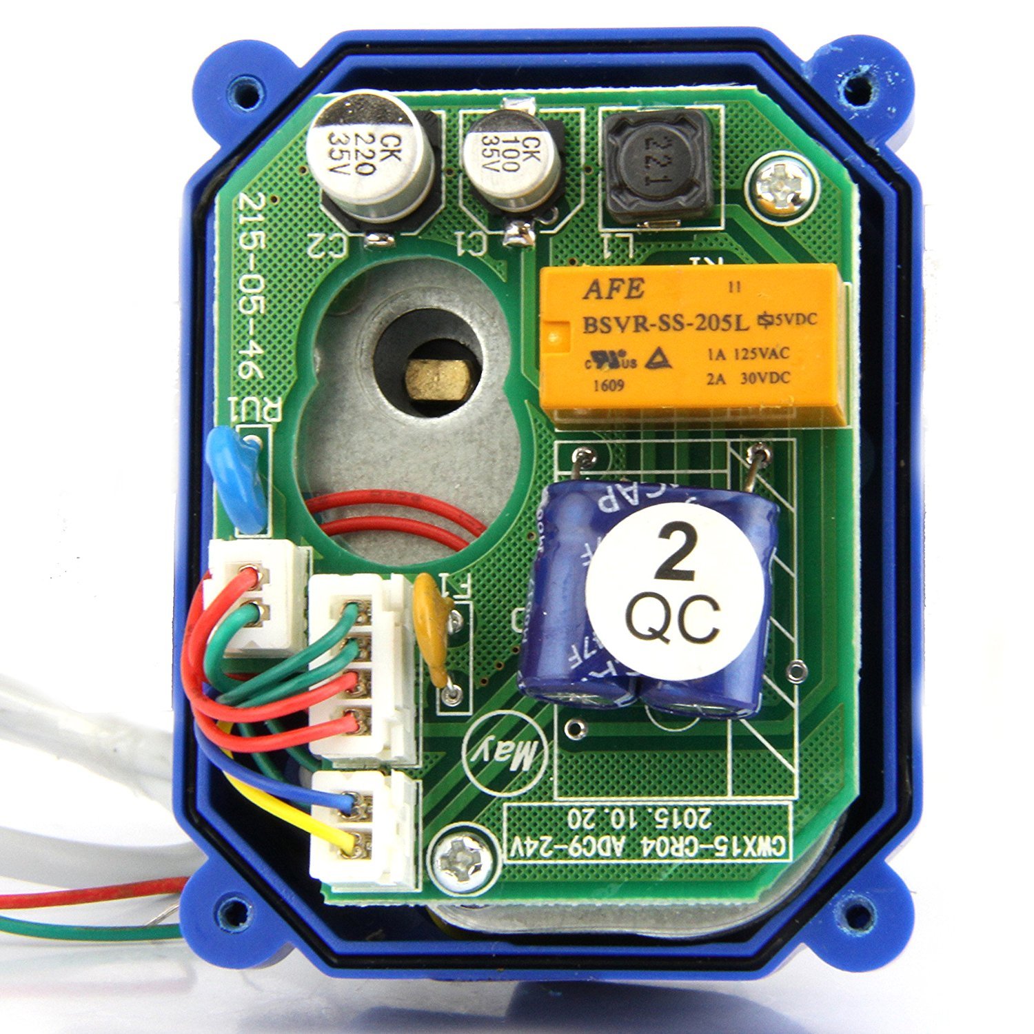 U.S. Solid Vanne à boisseau sphérique motorisée normalement ouvert- 3/4" laiton avec port standard, 9-24 V AC/DC et 2 fils de retour automatique
