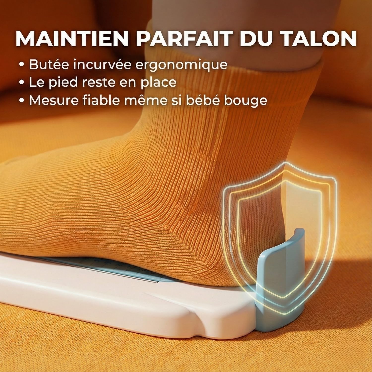 Pédimètre Bébé et Enfant (0-8 Ans) - Règle Mesure Pied Précise en CM pour Pointure Chaussure - Appareil de Mesure Ajustable, Solide en ABS & Ludique - Évite Les Erreurs de Taille - Blanc/Bleu