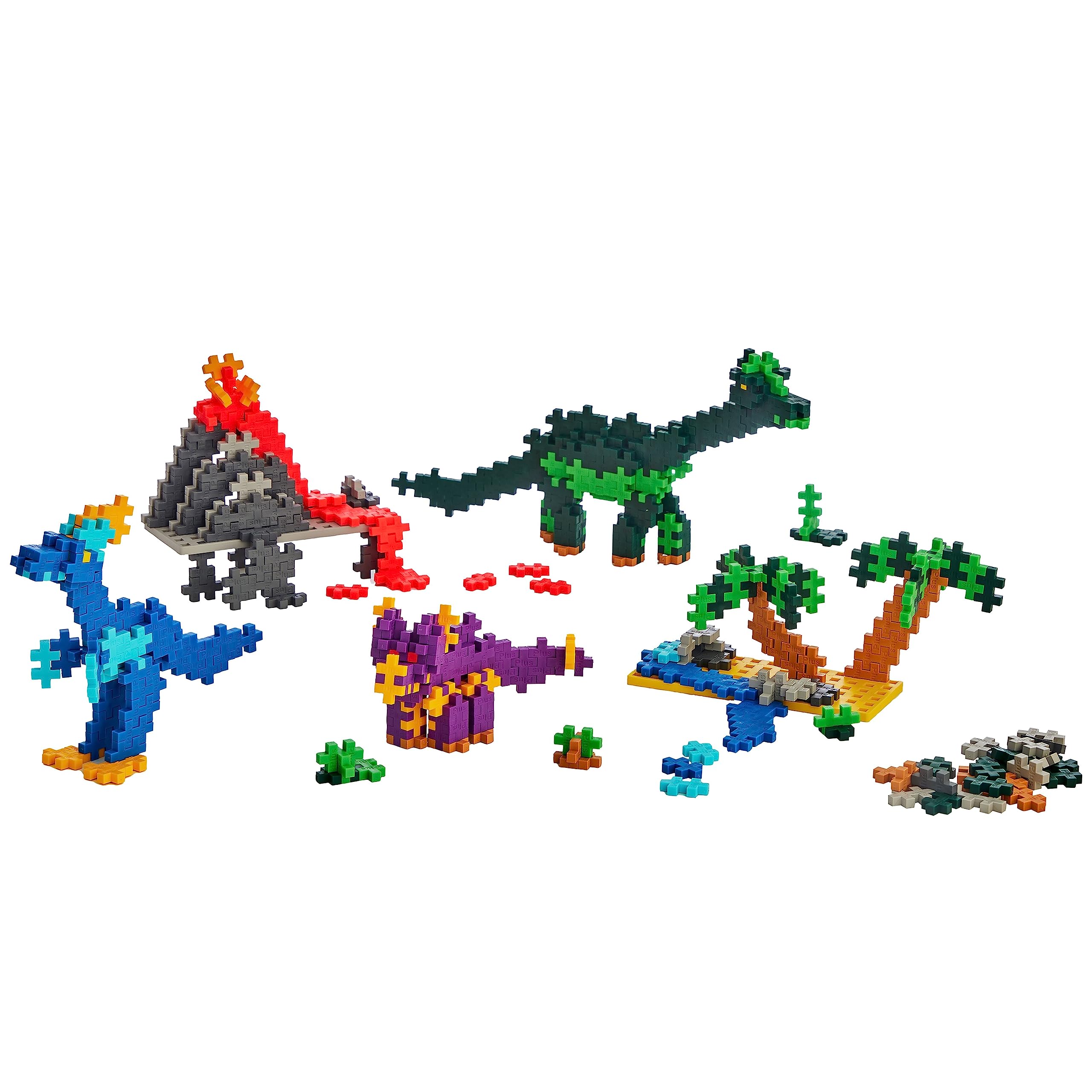 Plus-Plus: Learn to Build - Dinosaurios - Juego de 400 piezas - Juguete STEM de construcción de dinosaurios 2D y 3D, mini bloques de rompecabezas entrelazados, niños a partir de 5 años 8