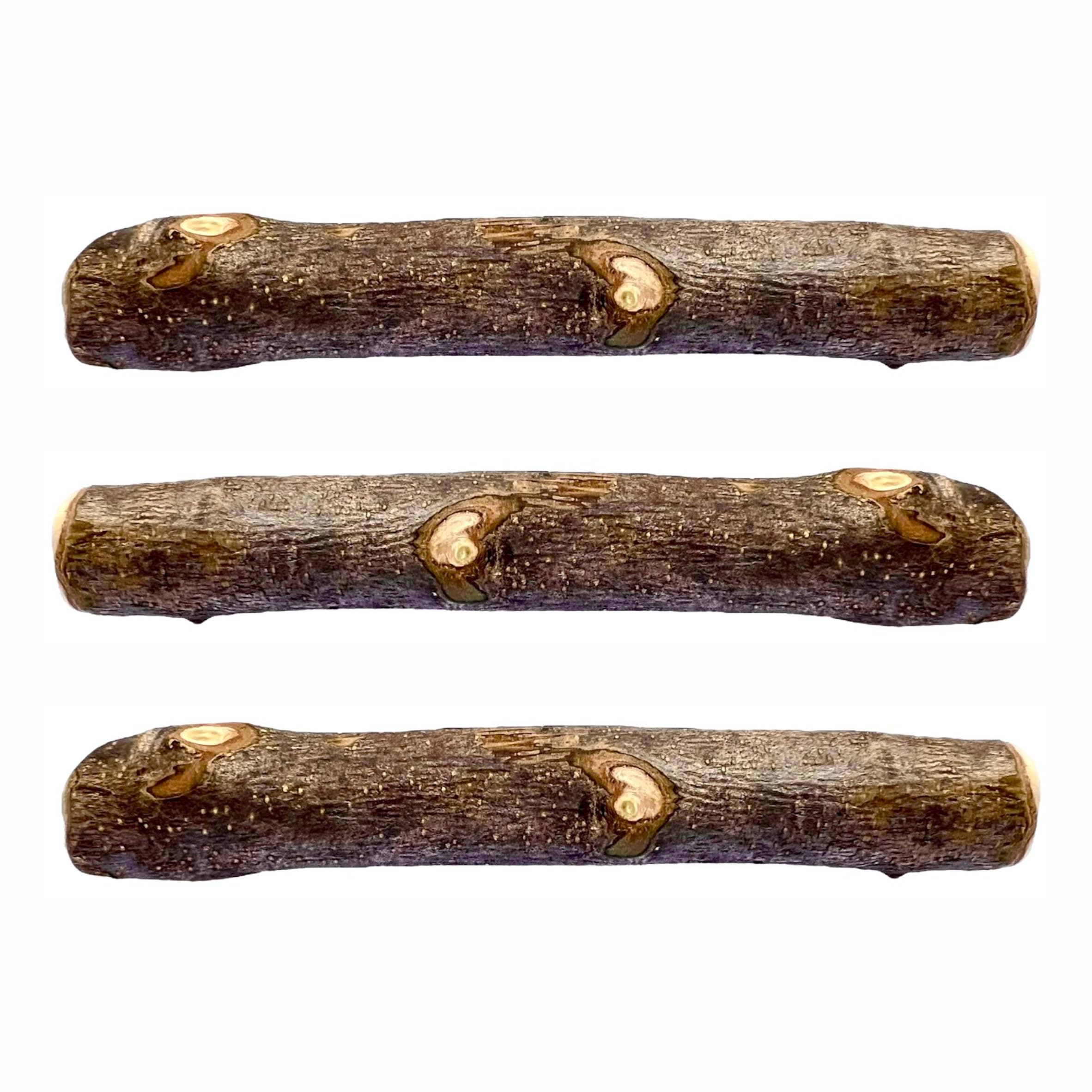 BOC BAU - 3 pz - Bastone di olivo per cani da masticare e rosicchiare in Legno (Small)