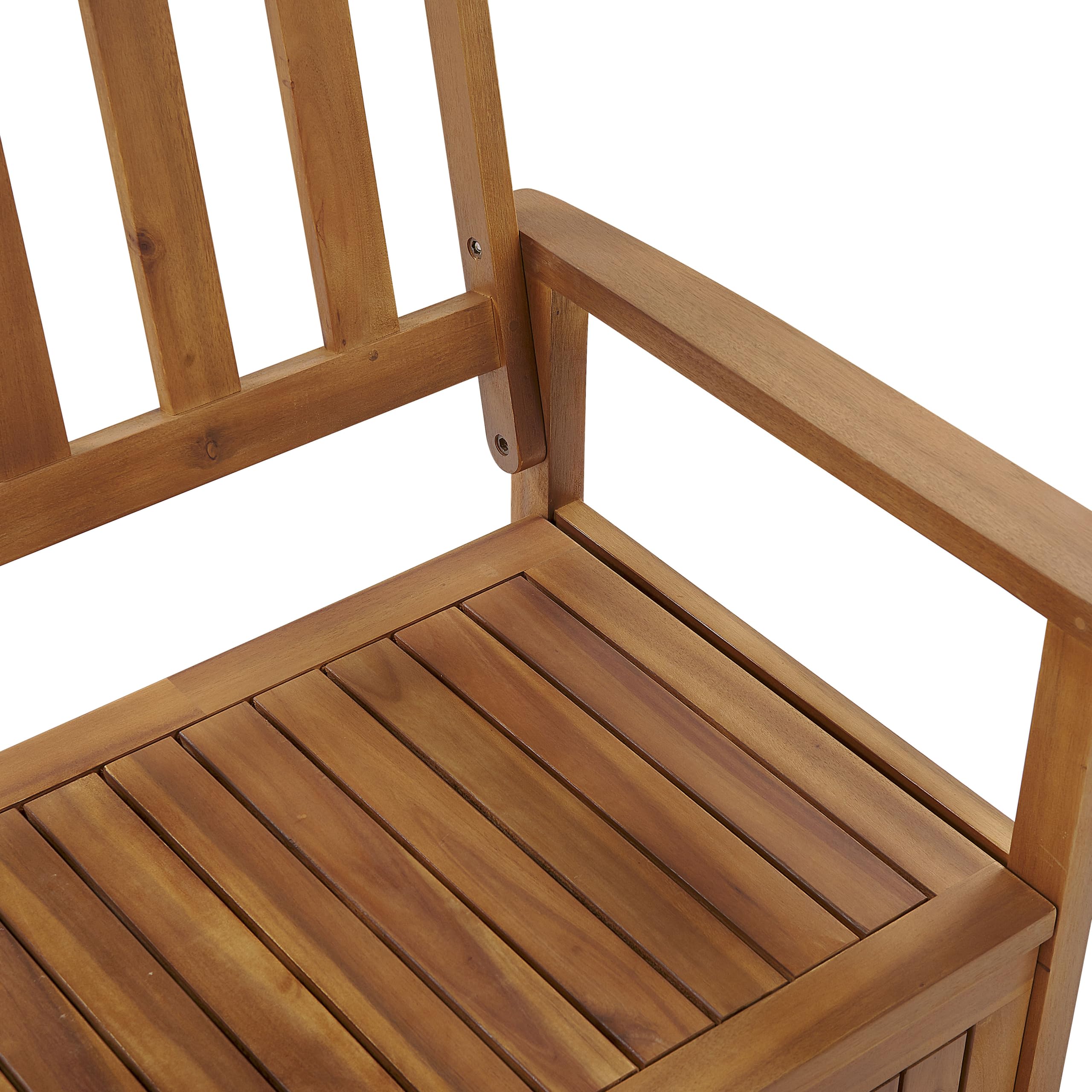 Beliani Banc de Jardin avec Coffre de Rangement Ultra Pratique en Bois d'Acacia Narurel et Résistant Idéal pour Organiser Votre Espace Extérieur