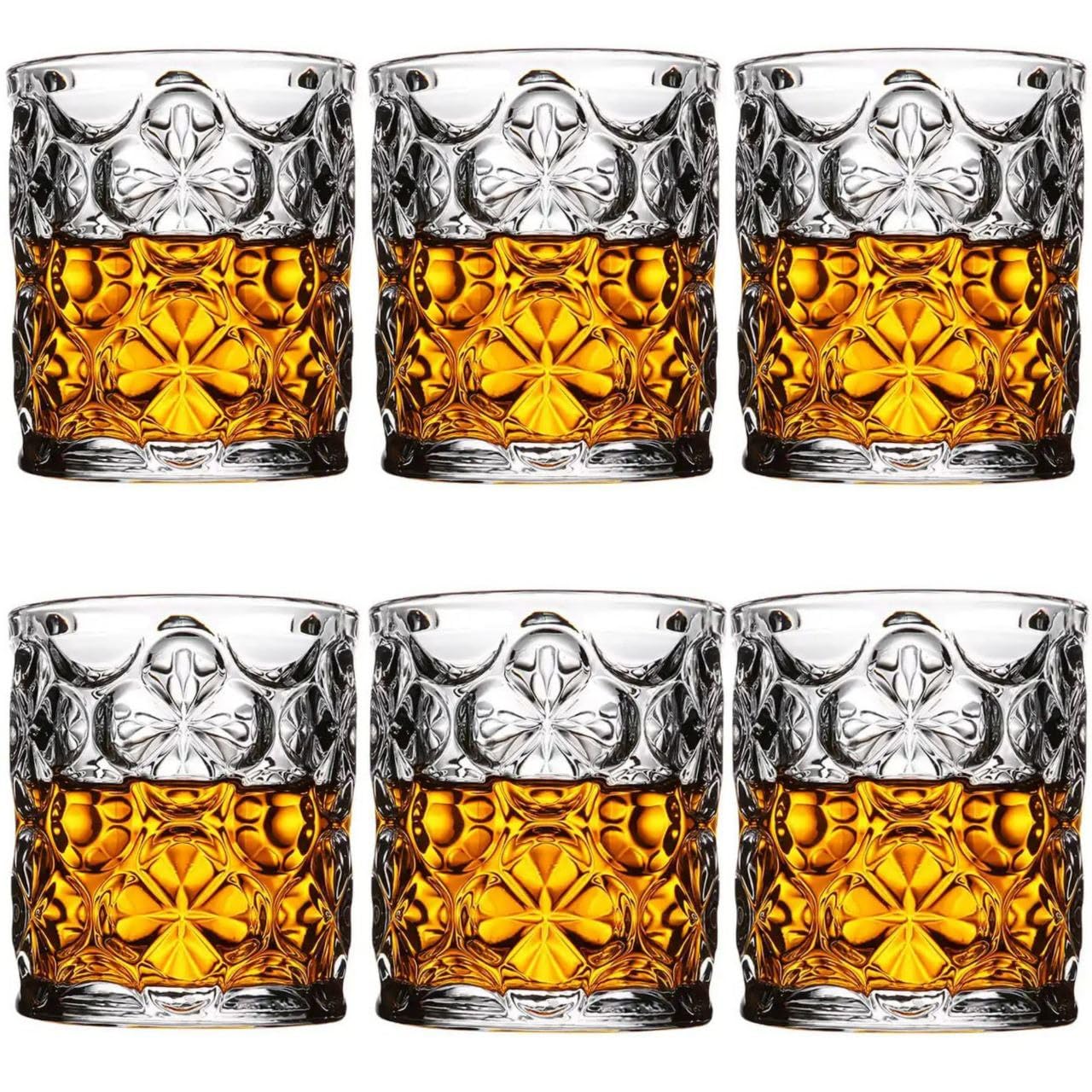 Heavy Whiskey Glasses - Set of 6 for Bourbon & Scotch -10
