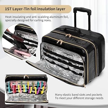 Rolling Makeup Train Case, 18