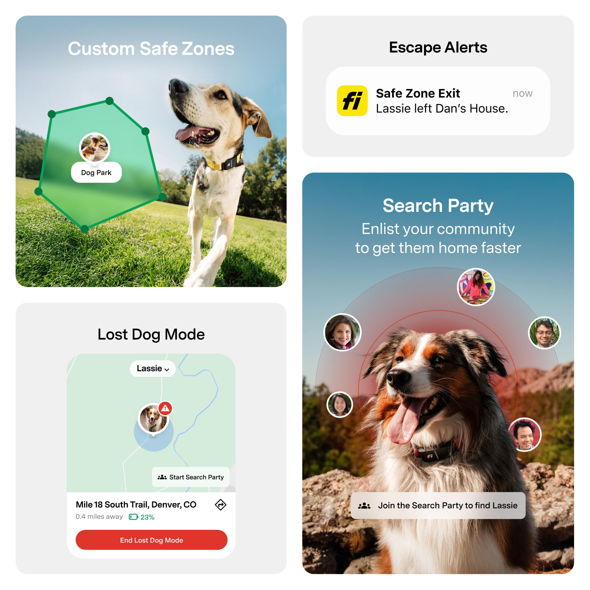 New Fi Series 3+ Smart Dog Tracker Collar [12 Month Membership Included] GPS Tracker for Dogs with Health & Behavior Monitoring, Escape Alerts, Waterproof, LED, Apple Watch Compatible (Gray, Small) - image 4