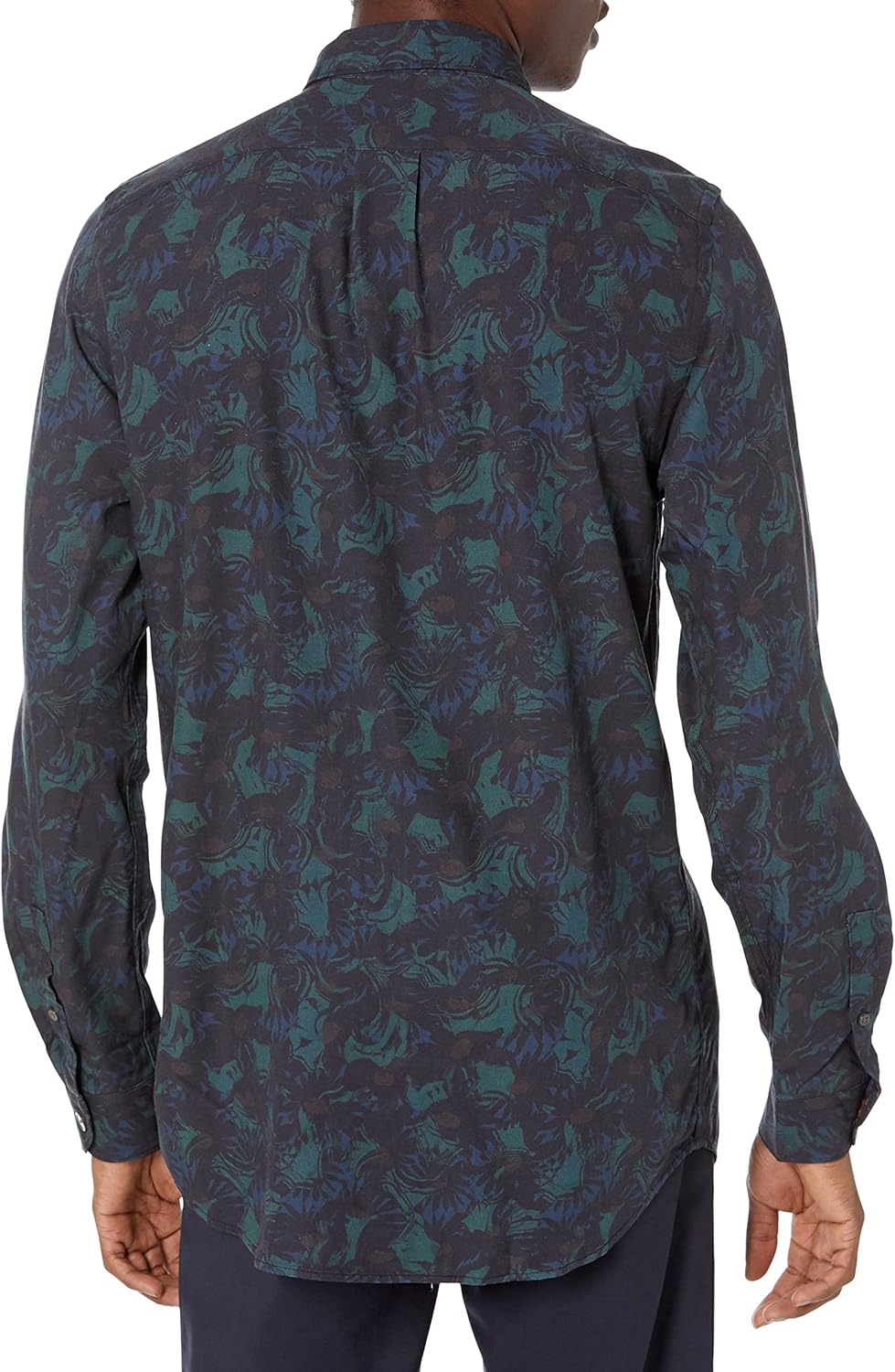 PS by Paul Smith Men's Long Sleeve Regular Fit Shirt, Light Greyish Green, M - Image 2