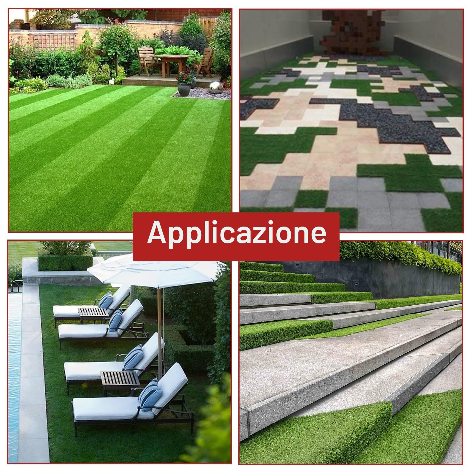 WELSTIK - Nastro di Cucitura Nastro per Erba Artificiale per Giunzione per Fissaggio Tappeto Prato Verde Collegamento di Tappeto in Erba Finta(Verde, 15 cm x 10 m)