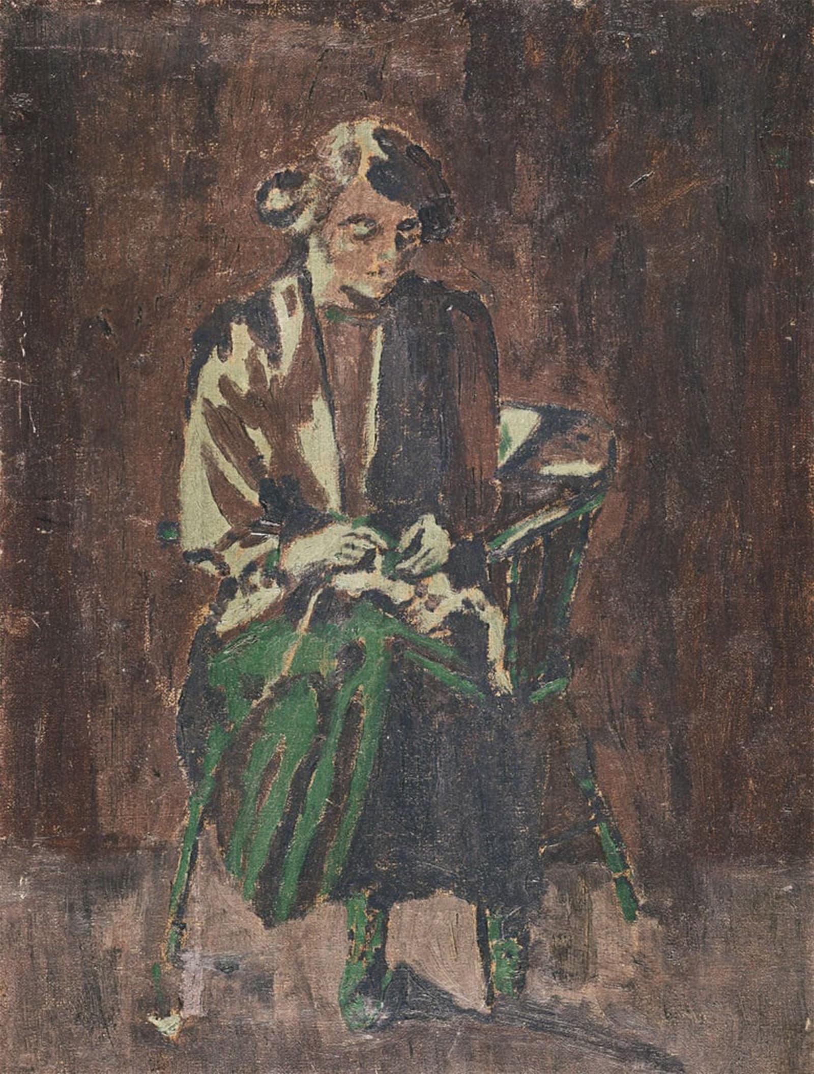 ARTXLXXBN Famous Print Painting Colorful Art Print Ellen Sickert S by Walter Richard Sickert Canvas Art Decorations for Home Decor 60x90cm