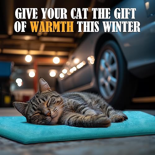 Miniatura 3 de PETNF Almohadilla térmica para mascotas al aire libre para gatos y perros, impermeable, almohadilla térmica eléctrica segura para exteriores, para