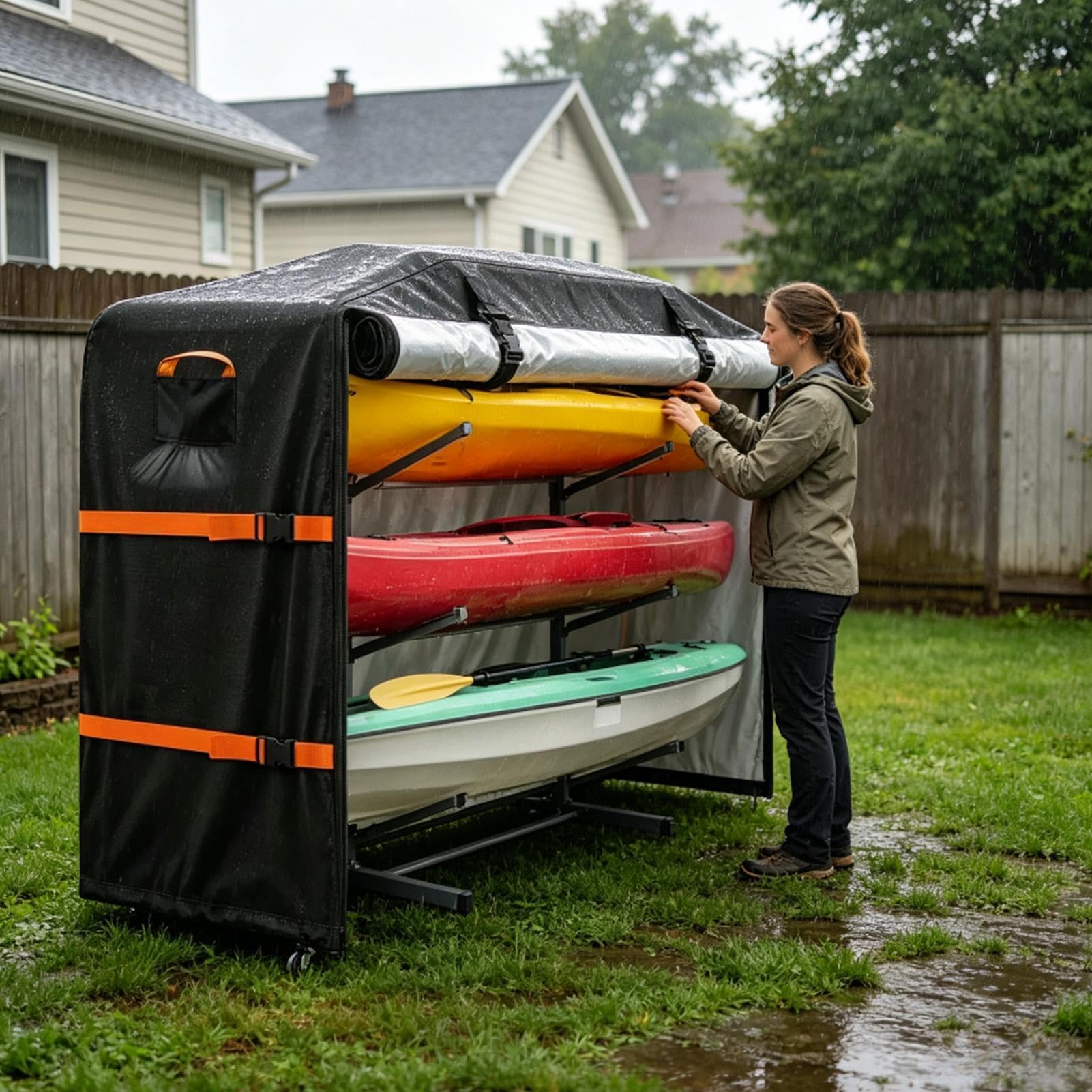 210D Oxford Kajakträgerabdeckung, Wasserdichter UV-beständiger Schutz