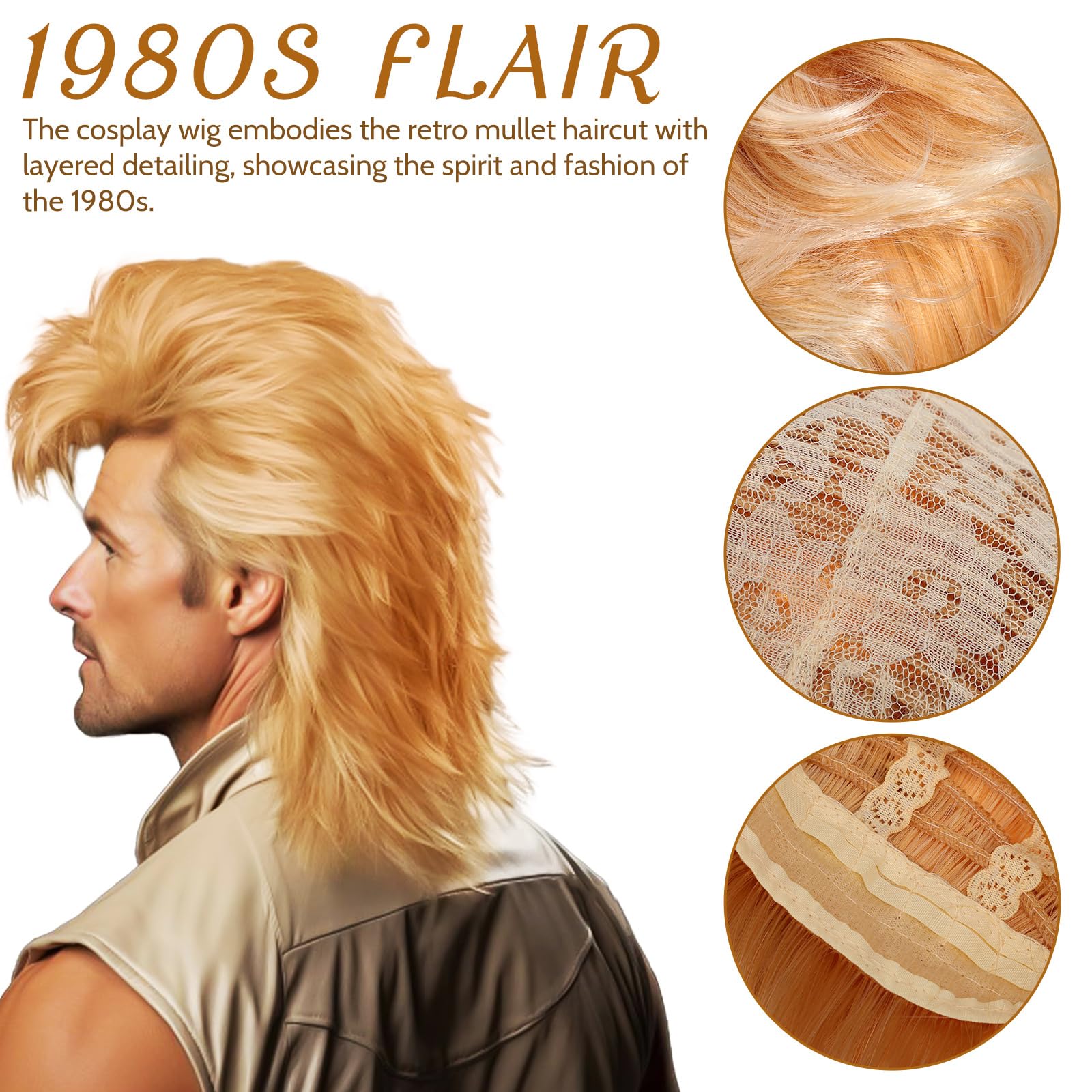 OATIPHO Mens Mullet Wigs - Image 2