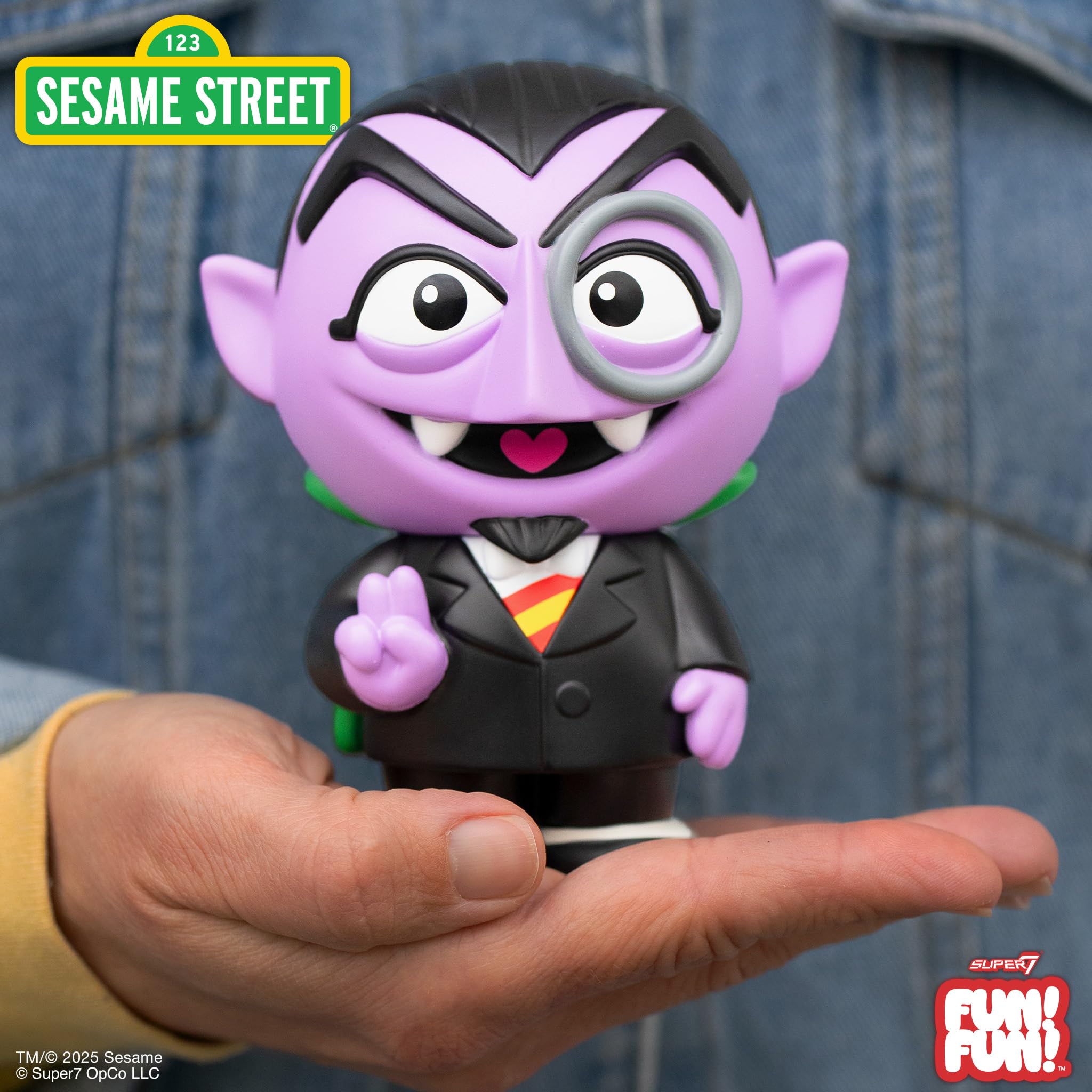 Amazon.com: Super7 Fun! Fun! Sesame Street Count Von Count Vinyl