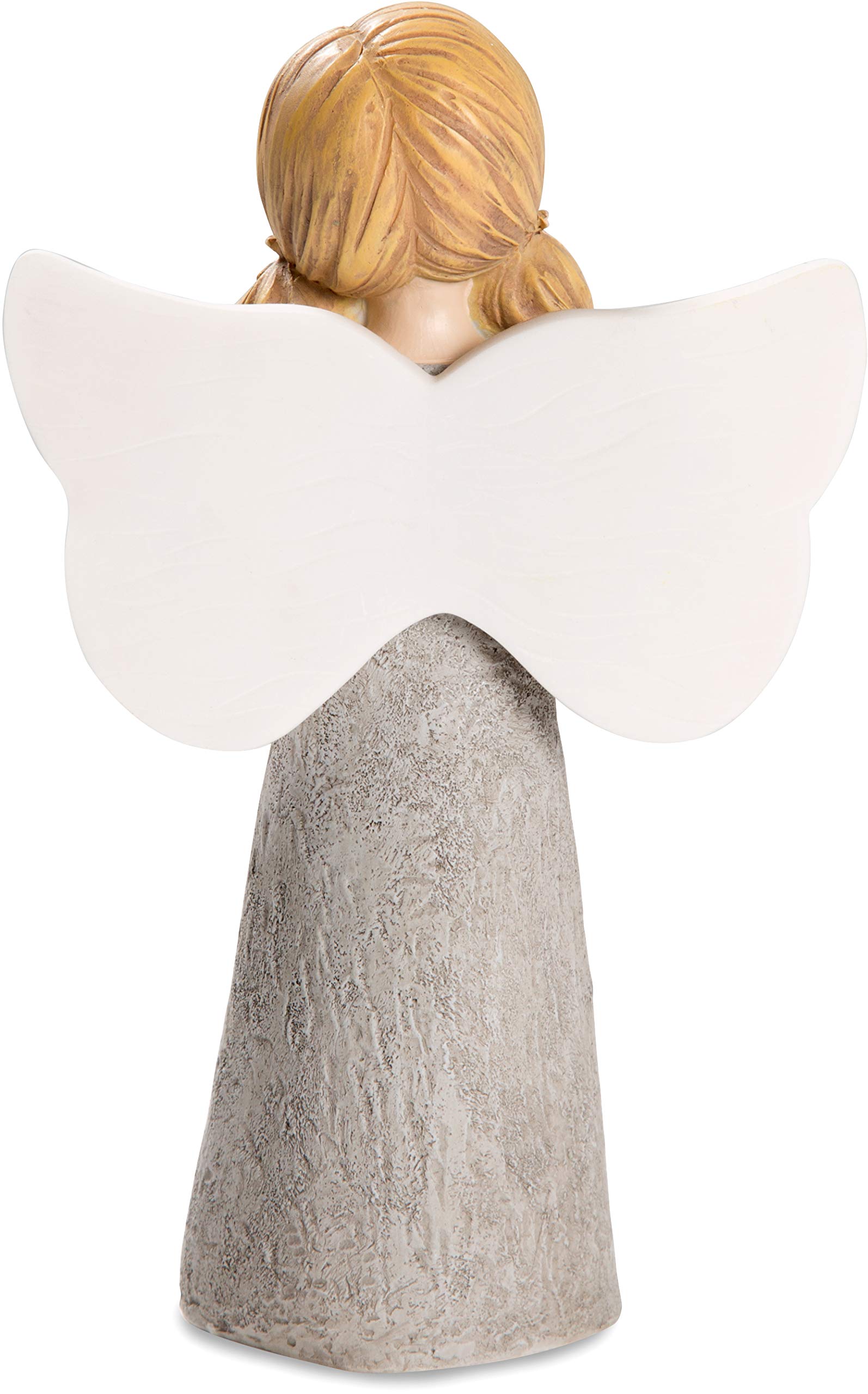 Pavilion Gift Statuetta Angelo Per Nonna – "It Is A Blessing To Have A Nana Like You", 14 Cm, Poliresina Bianca Con Fiori Dipinti A Mano