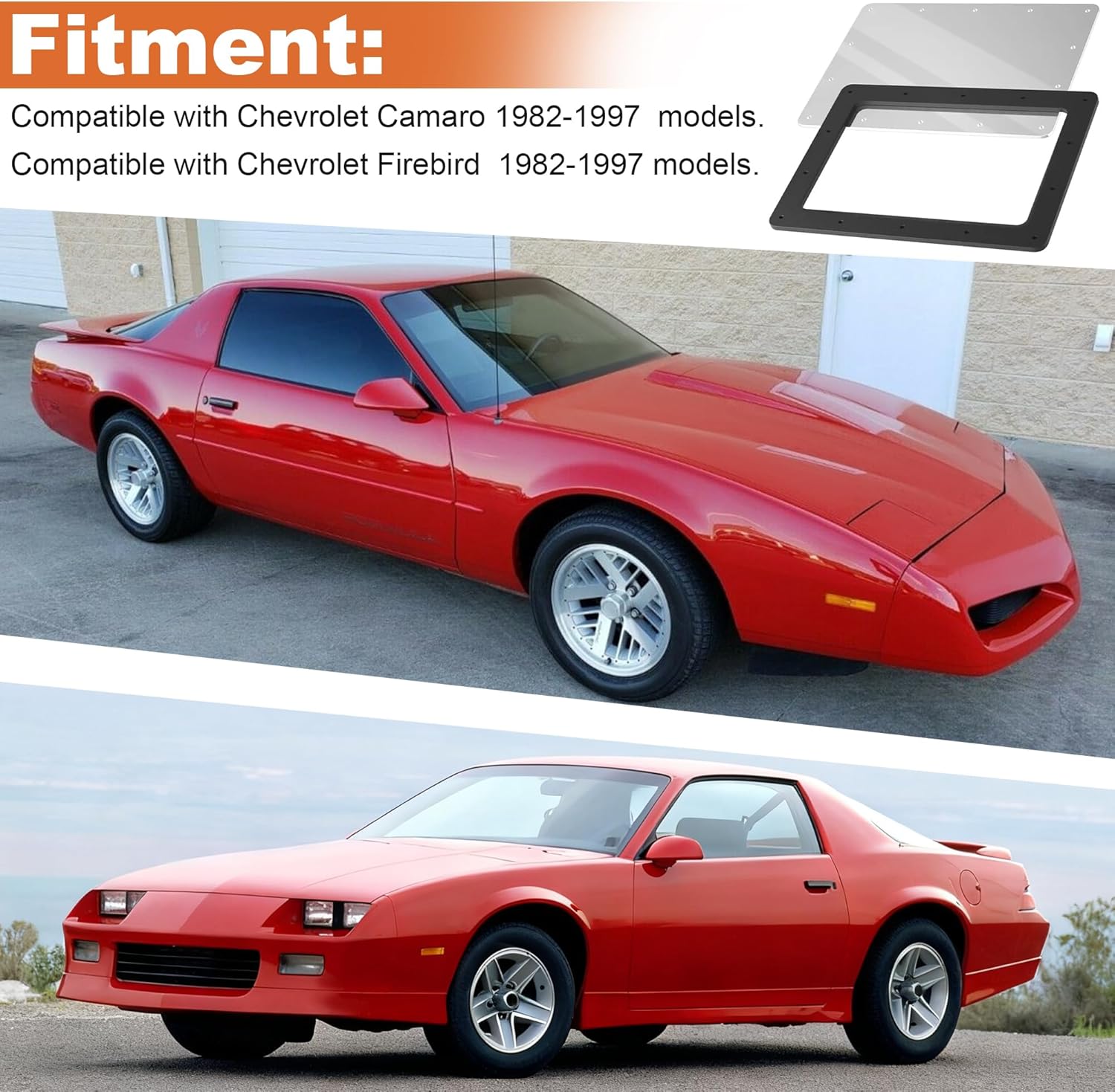 Fuel Pump Trap Door Access Panel Compatible with Camaro & Firebird 1982-1997((Includes 14 Screws)