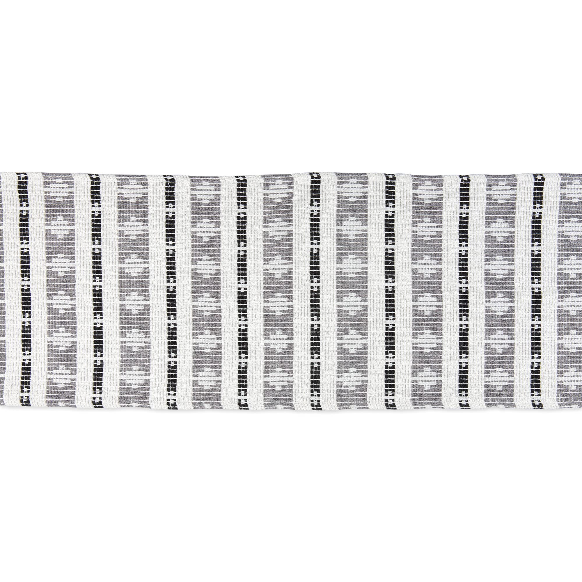 DII Runner da tavola in 100% cotone, grigio, 15 x 108 cm